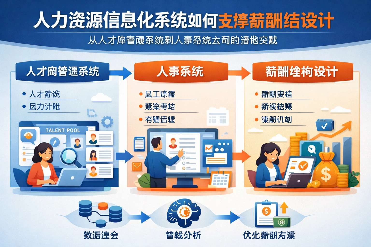 人力资源信息化系统如何支撑薪酬结构设计：从人才库管理系统到人事系统公司的落地实践
