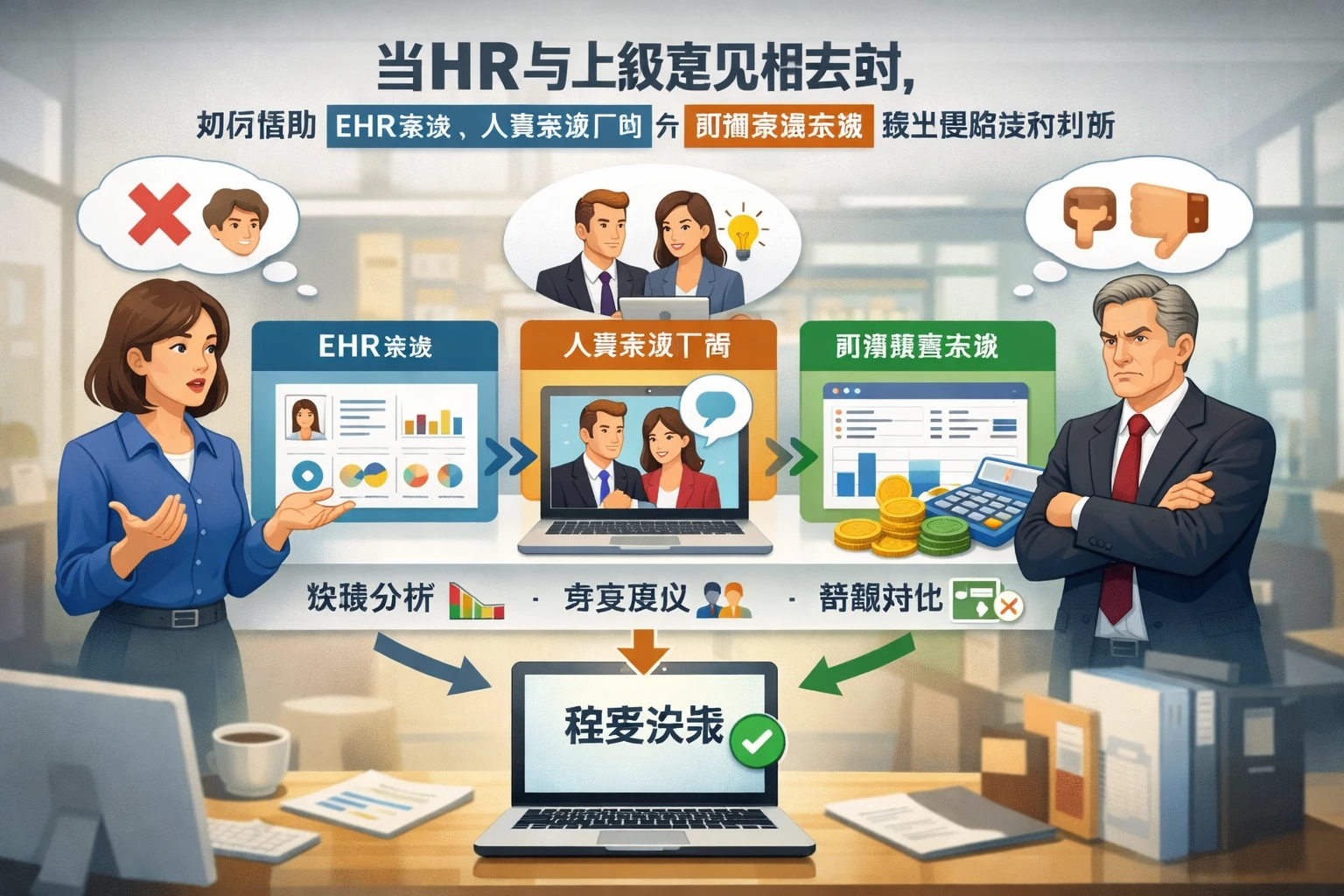 当HR与上级意见相左时,如何借助ehr系统、人事系统厂商与薪酬管理系统做出更稳妥的判断