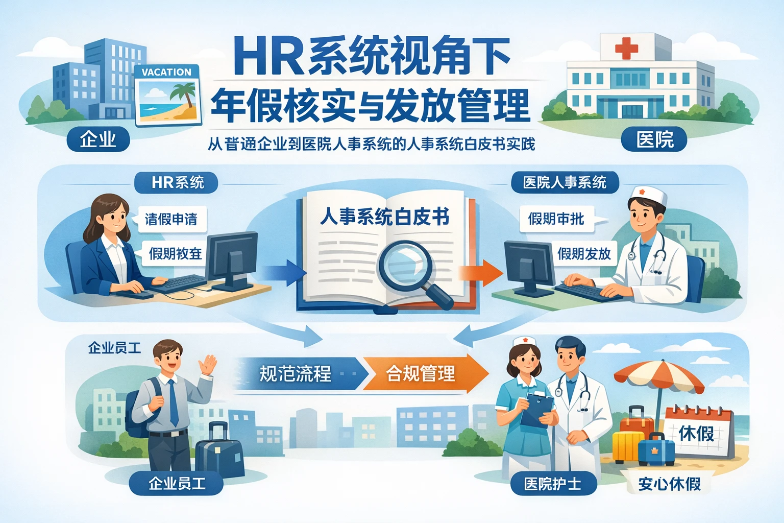 HR系统视角下年假核实与发放管理：从普通企业到医院人事系统的人事系统白皮书实践