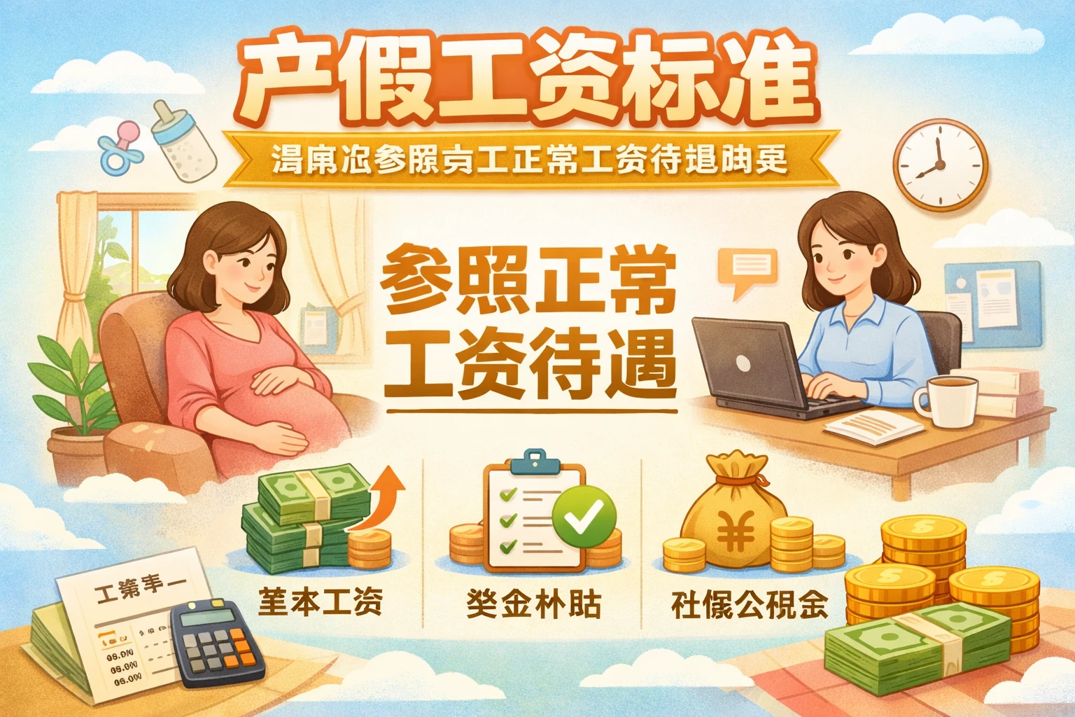 产假工资标准，通常应参照员工正常工资待遇确定