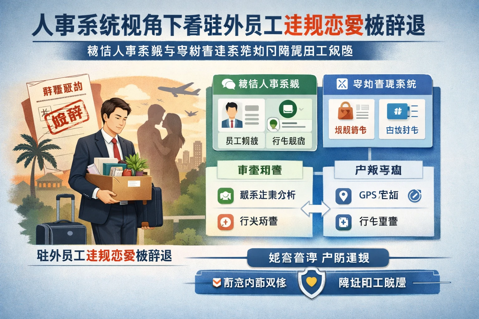 人事系统视角下看驻外员工违规恋爱被辞退：微信人事系统与考勤管理系统如何降低用工风险