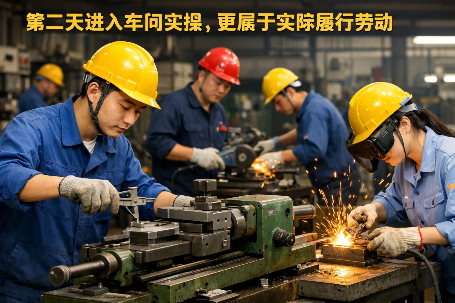 第二天进入车间实操,更属于实际履行劳动