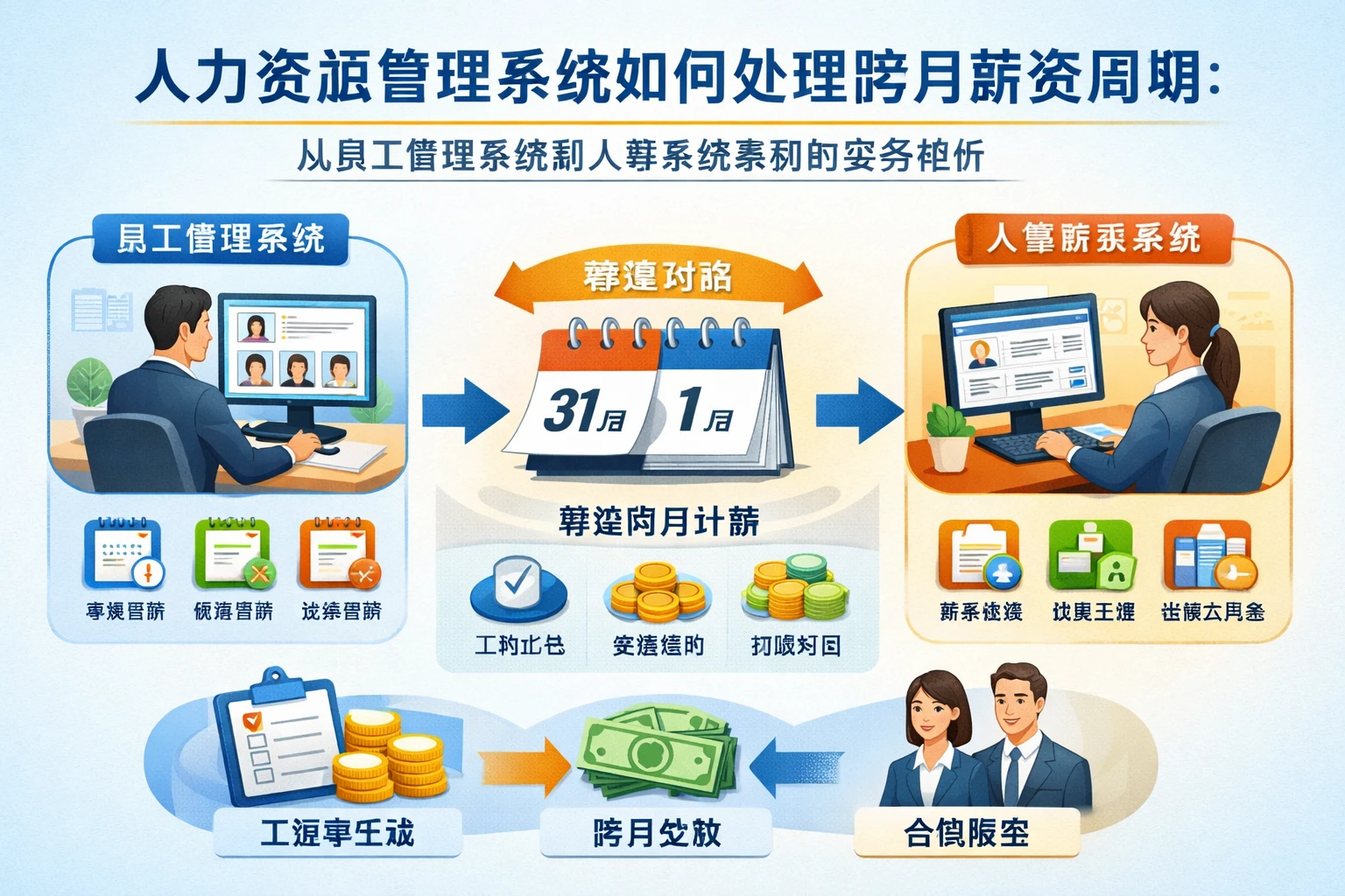 人力资源管理系统如何处理跨月薪资周期：从员工管理系统到人事系统案例的实务解析
