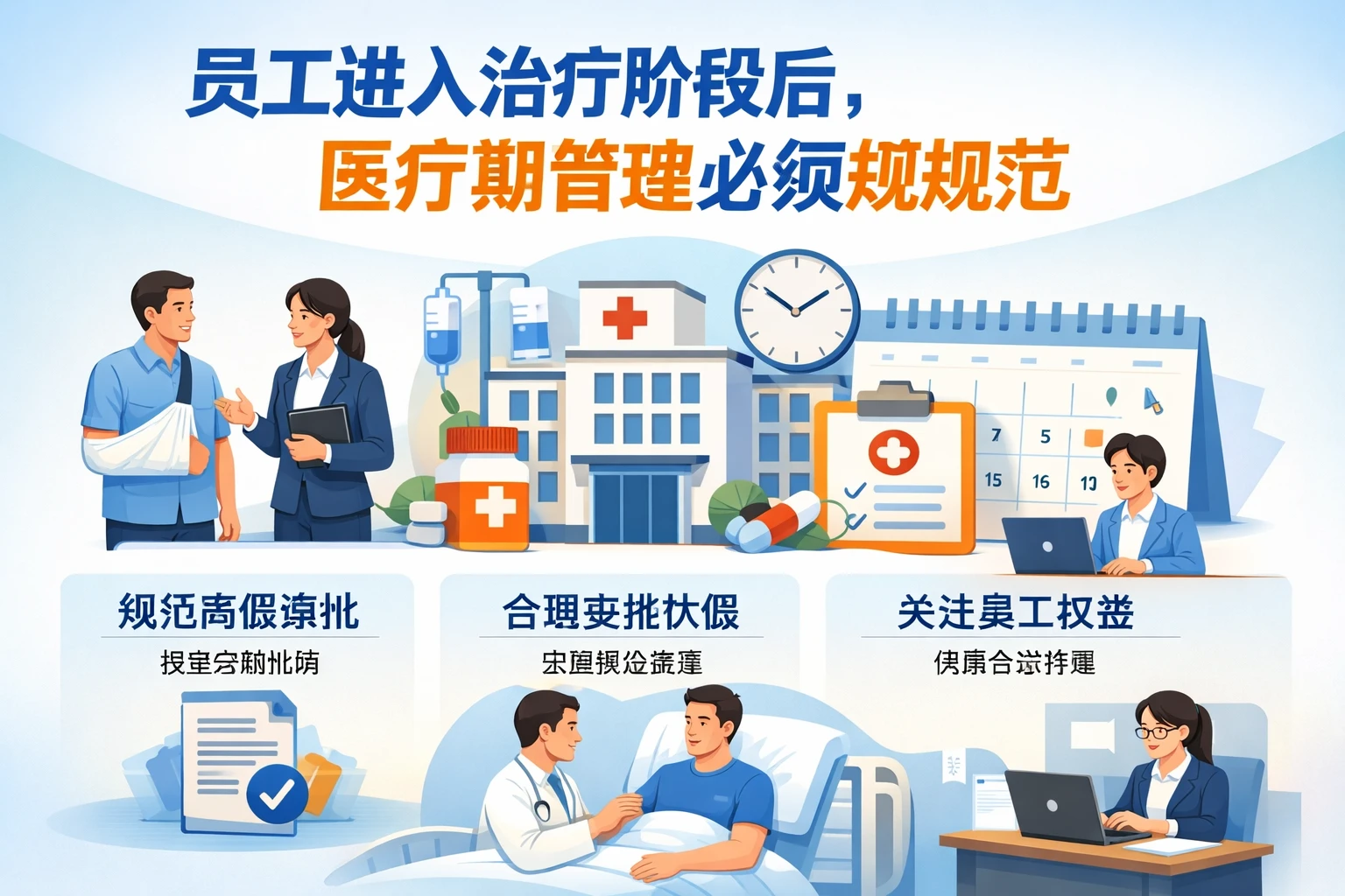 员工进入治疗阶段后，医疗期管理必须规范