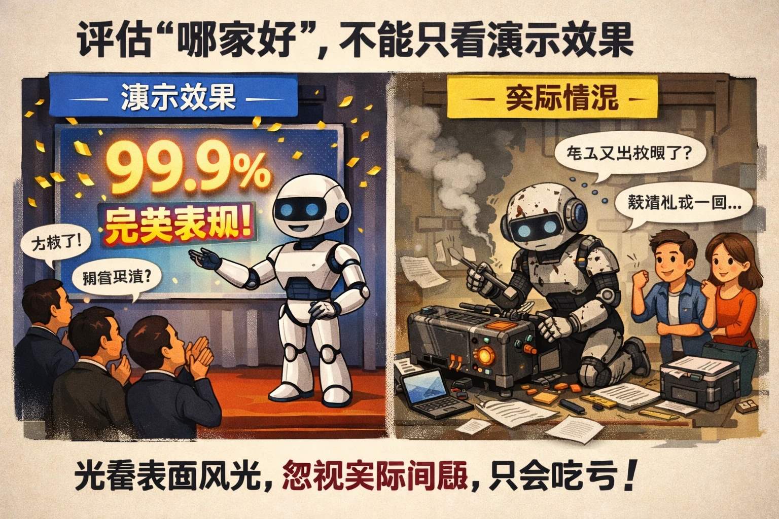 评估“哪家好”，不能只看演示效果