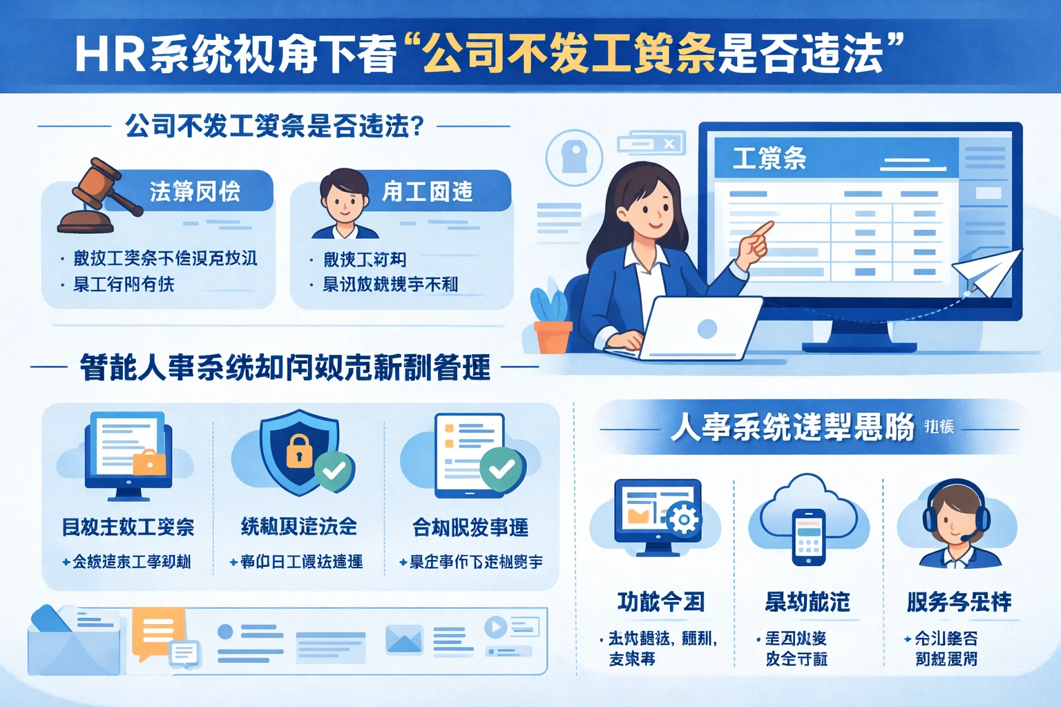 HR系统视角下看“公司不发工资条是否违法”：智能人事系统如何规范薪酬管理与人事系统选型思路