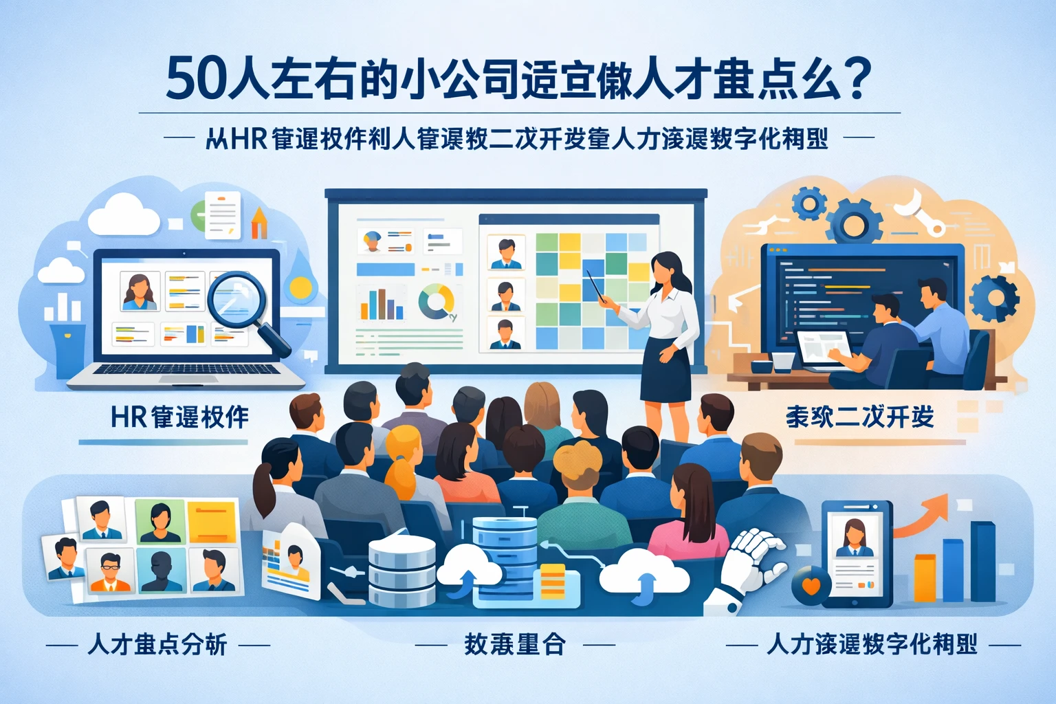 50人左右的小公司适宜做人才盘点么？从HR管理软件到人事系统二次开发看人力资源数字化转型