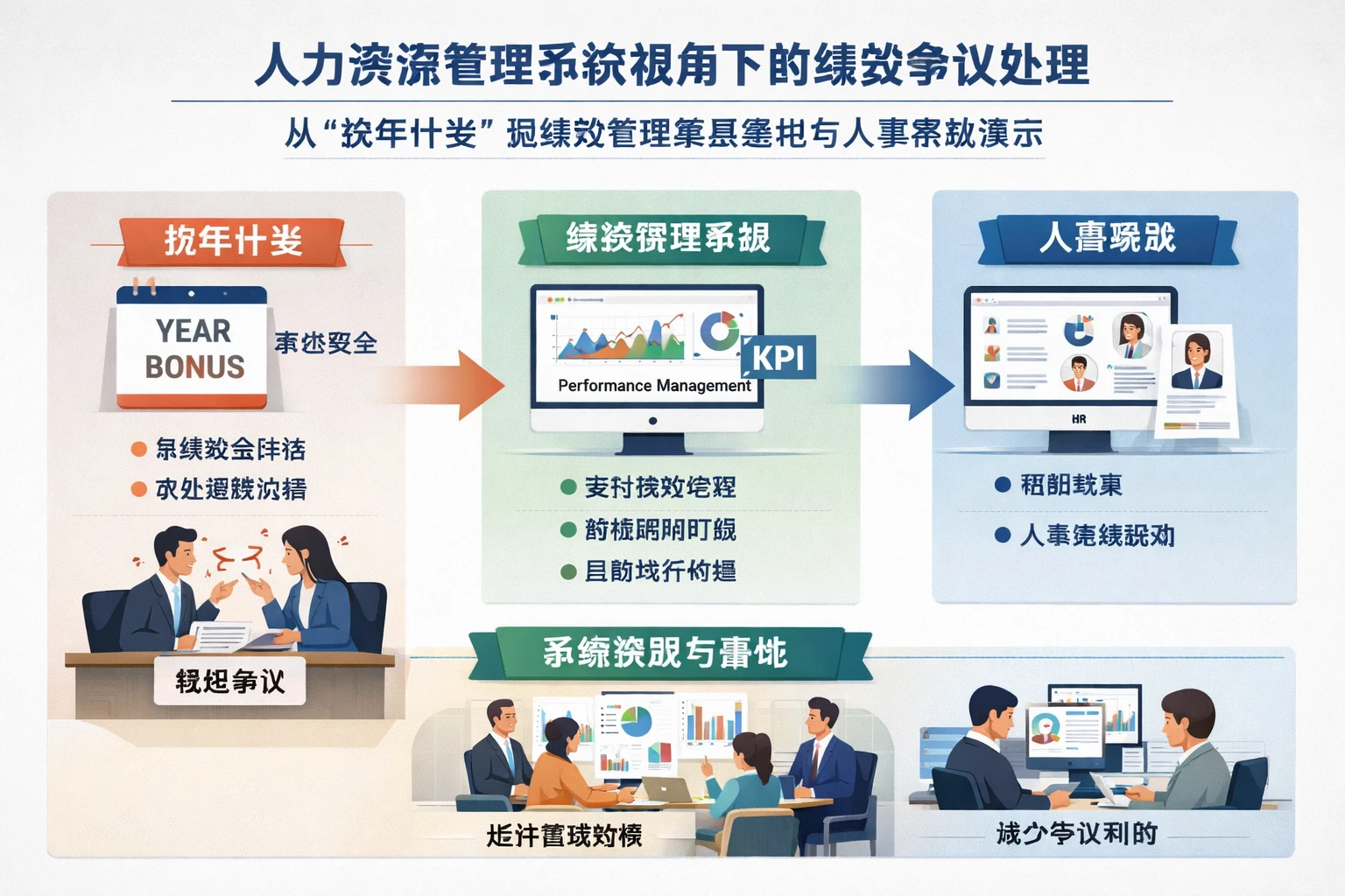 人力资源管理系统视角下的绩效争议处理：从“按年计发”到绩效管理系统落地与人事系统演示