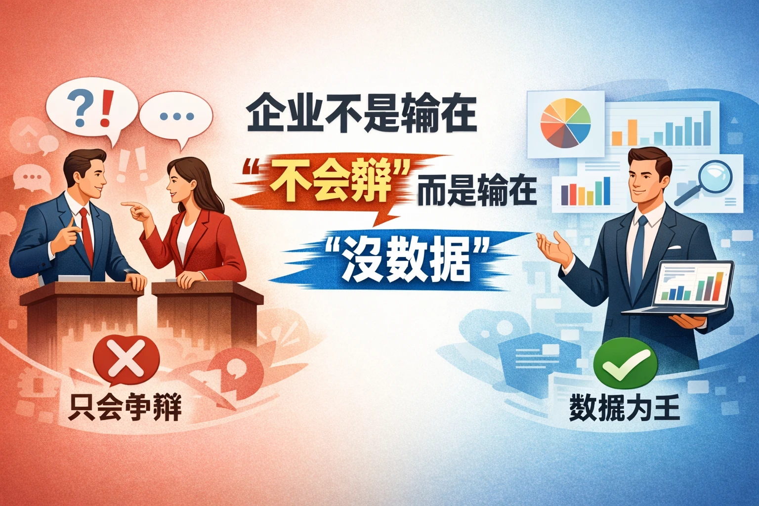 企业不是输在“不会辩”,而是输在“没数据”