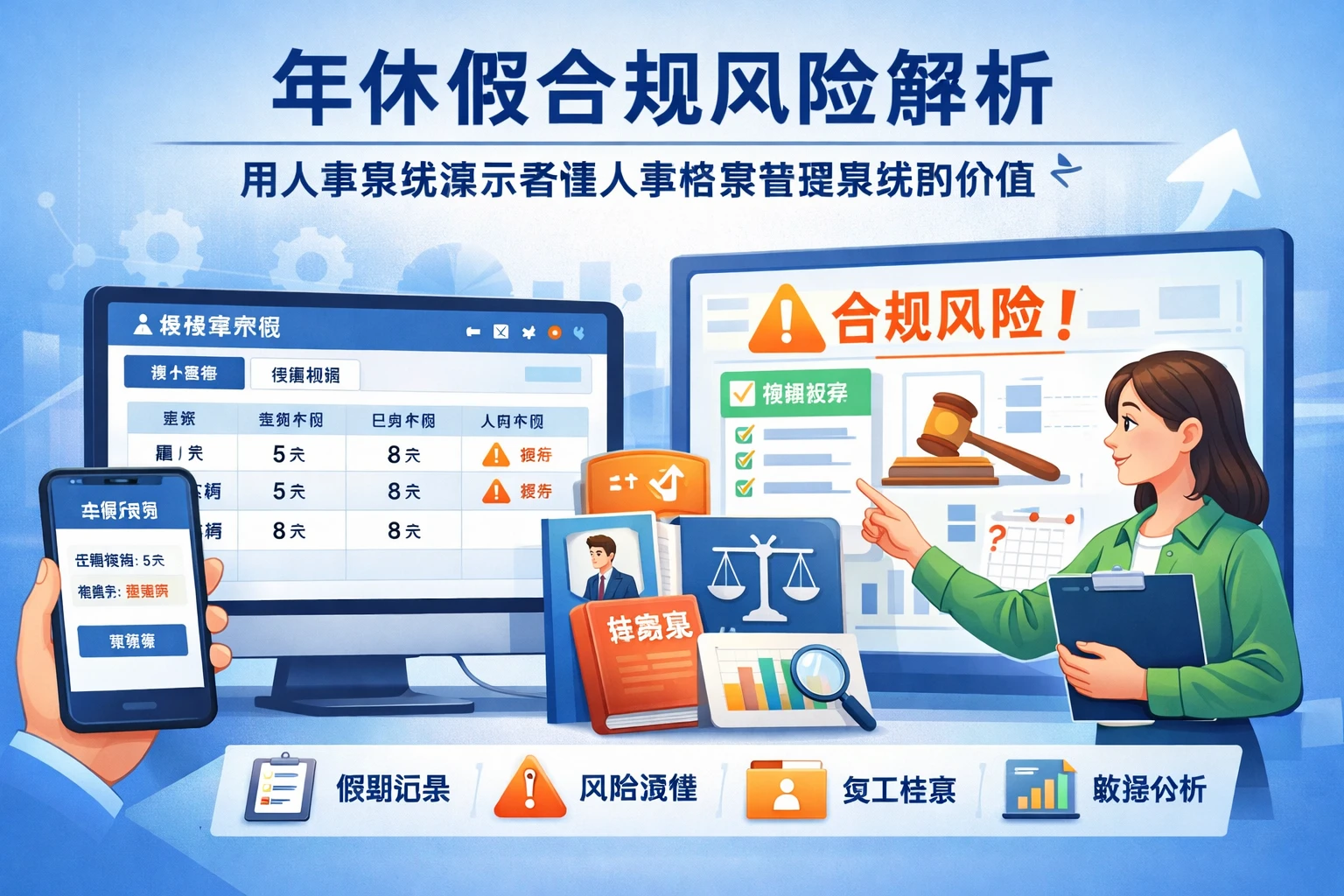 人事管理软件视角下的年休假合规风险解析:用人事系统演示看懂人事档案管理系统的价值