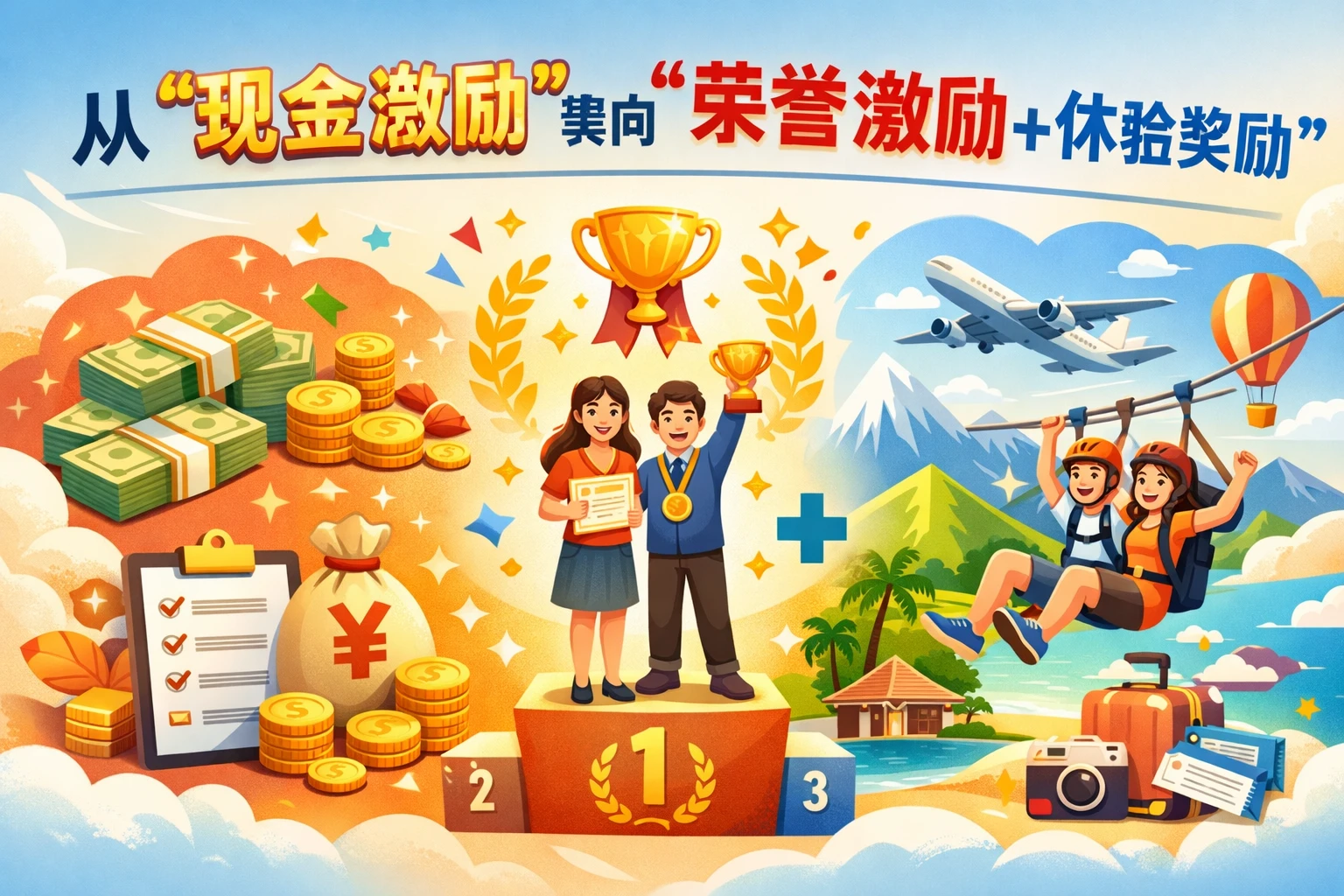 从“现金激励”转向“荣誉激励+体验奖励”