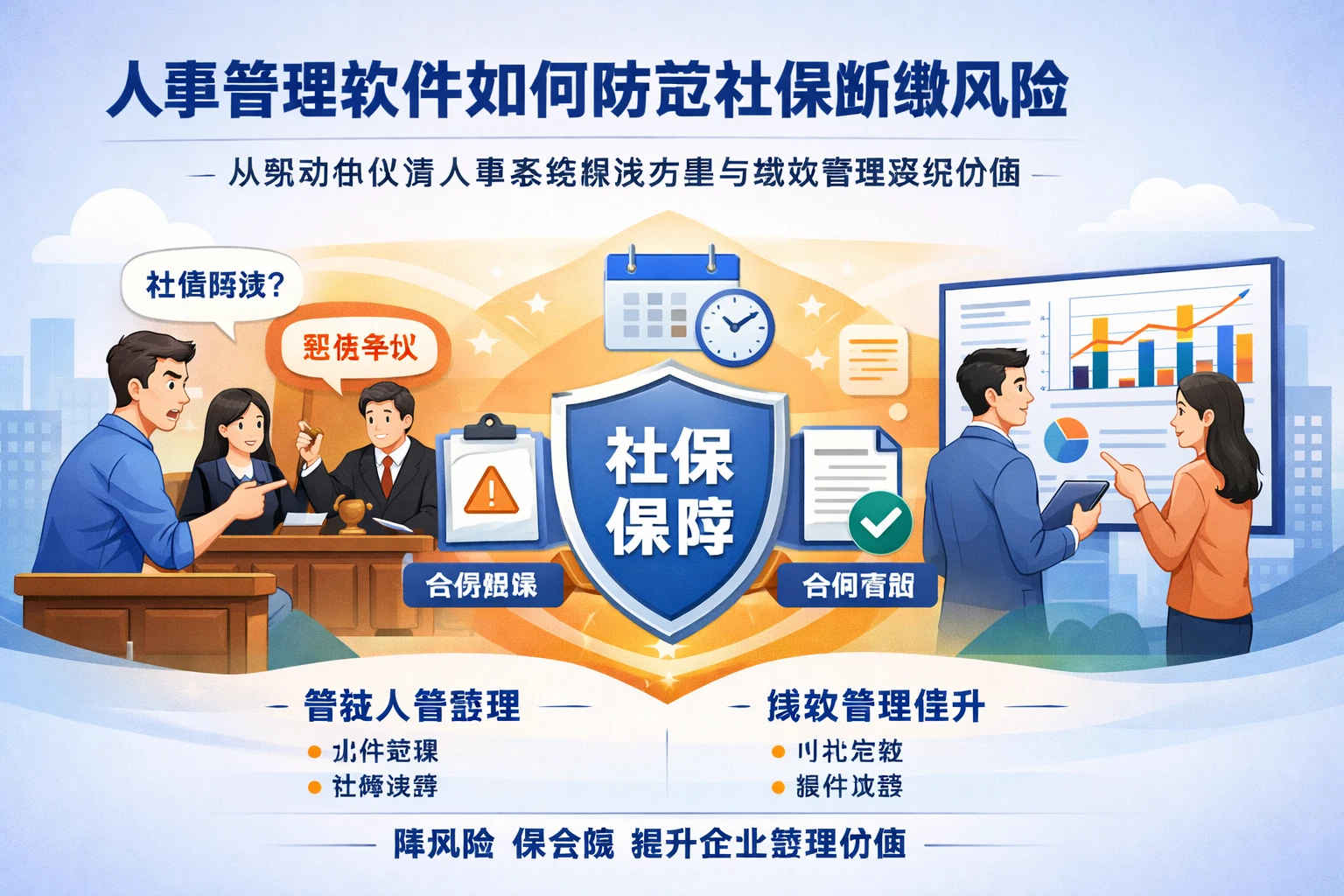 人事管理软件如何防范社保断缴风险：从劳动争议看人事系统解决方案与绩效管理系统价值
