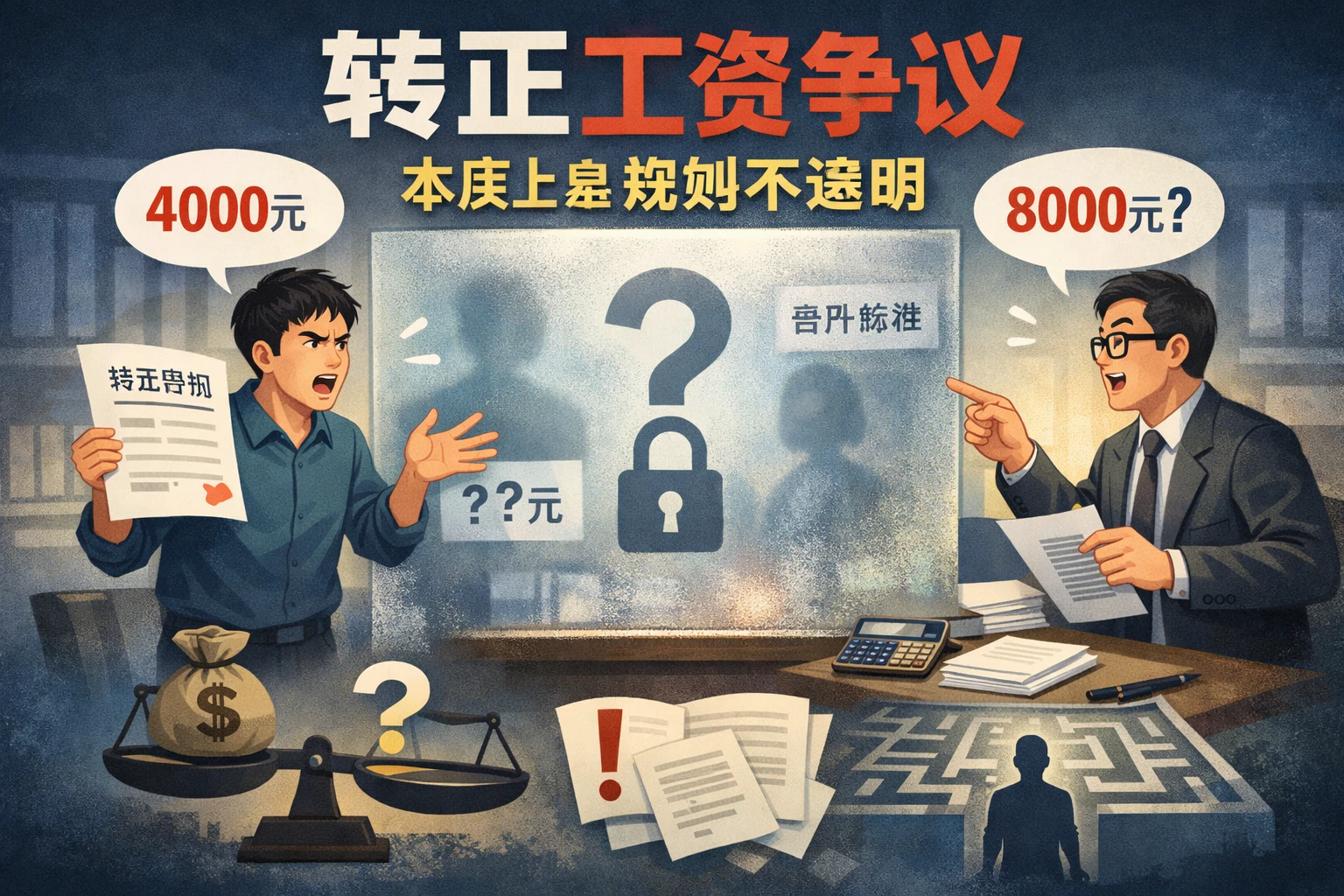 转正工资争议，本质上是规则不透明