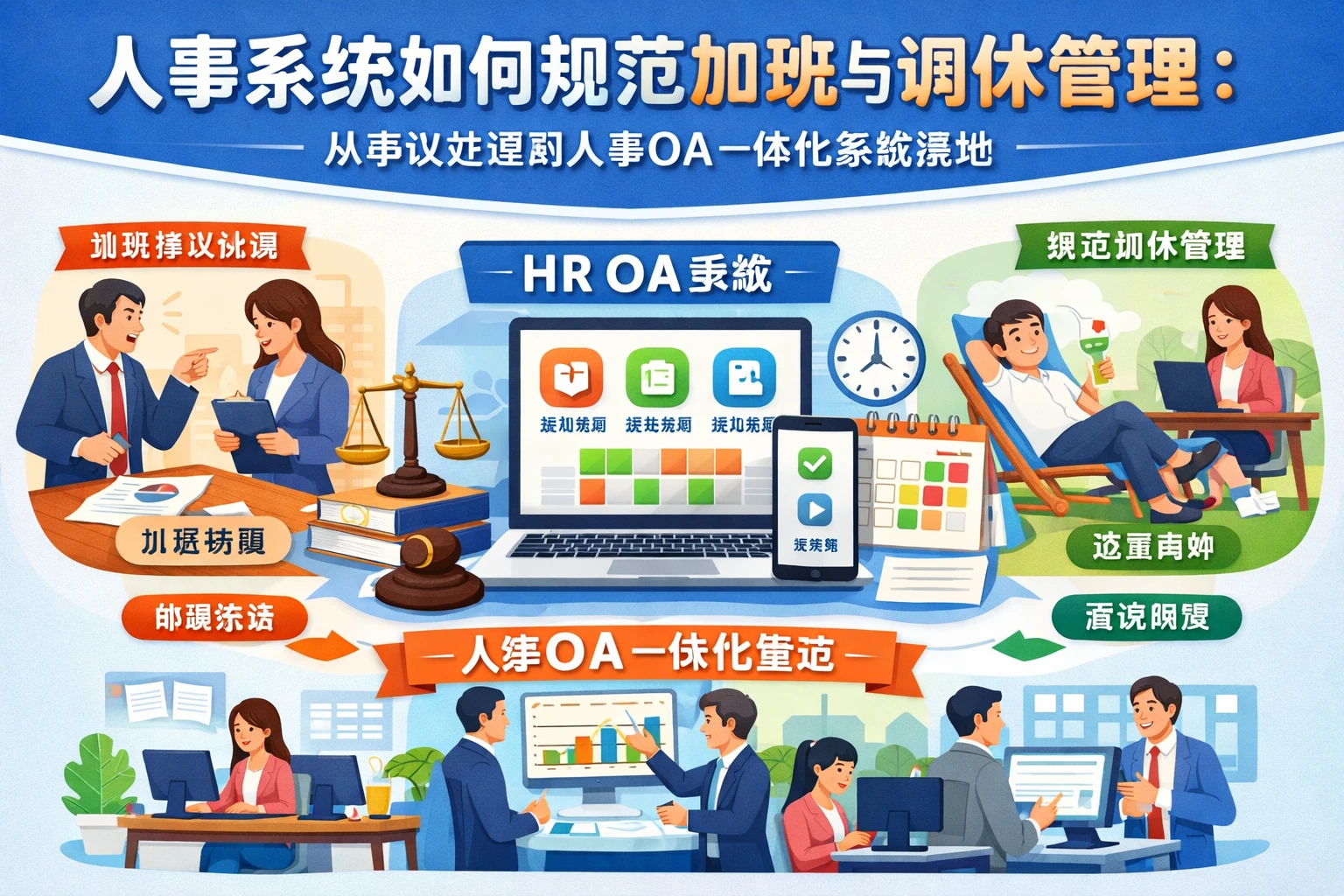 人事系统如何规范加班与调休管理：从争议处理到人事OA一体化系统落地