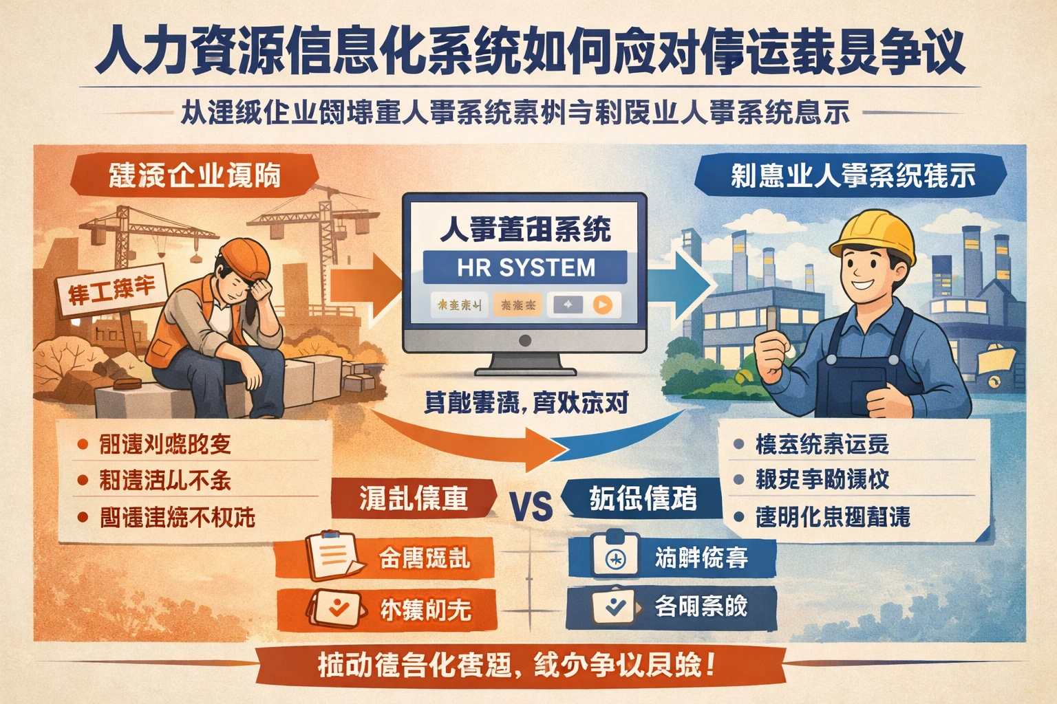 人力资源信息化系统如何应对停运裁员争议：从建筑企业困境看人事系统案例与制造业人事系统启示