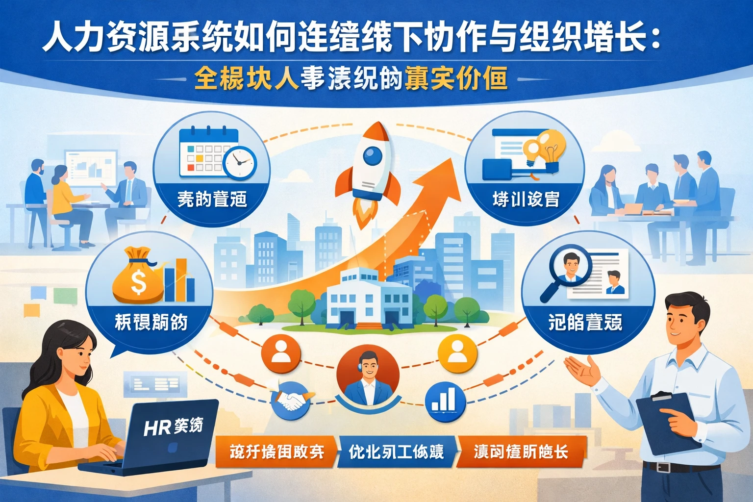人力资源系统如何连接线下协作与组织增长:全模块人事系统的真实价值