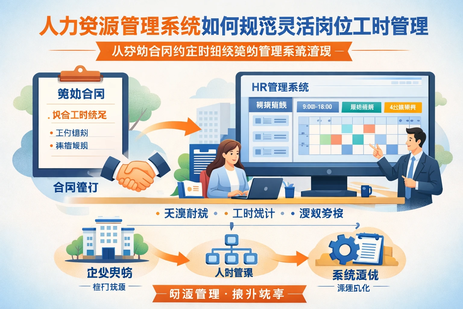 人力资源管理系统如何规范灵活岗位工时管理：从劳动合同约定到组织架构管理系统落地