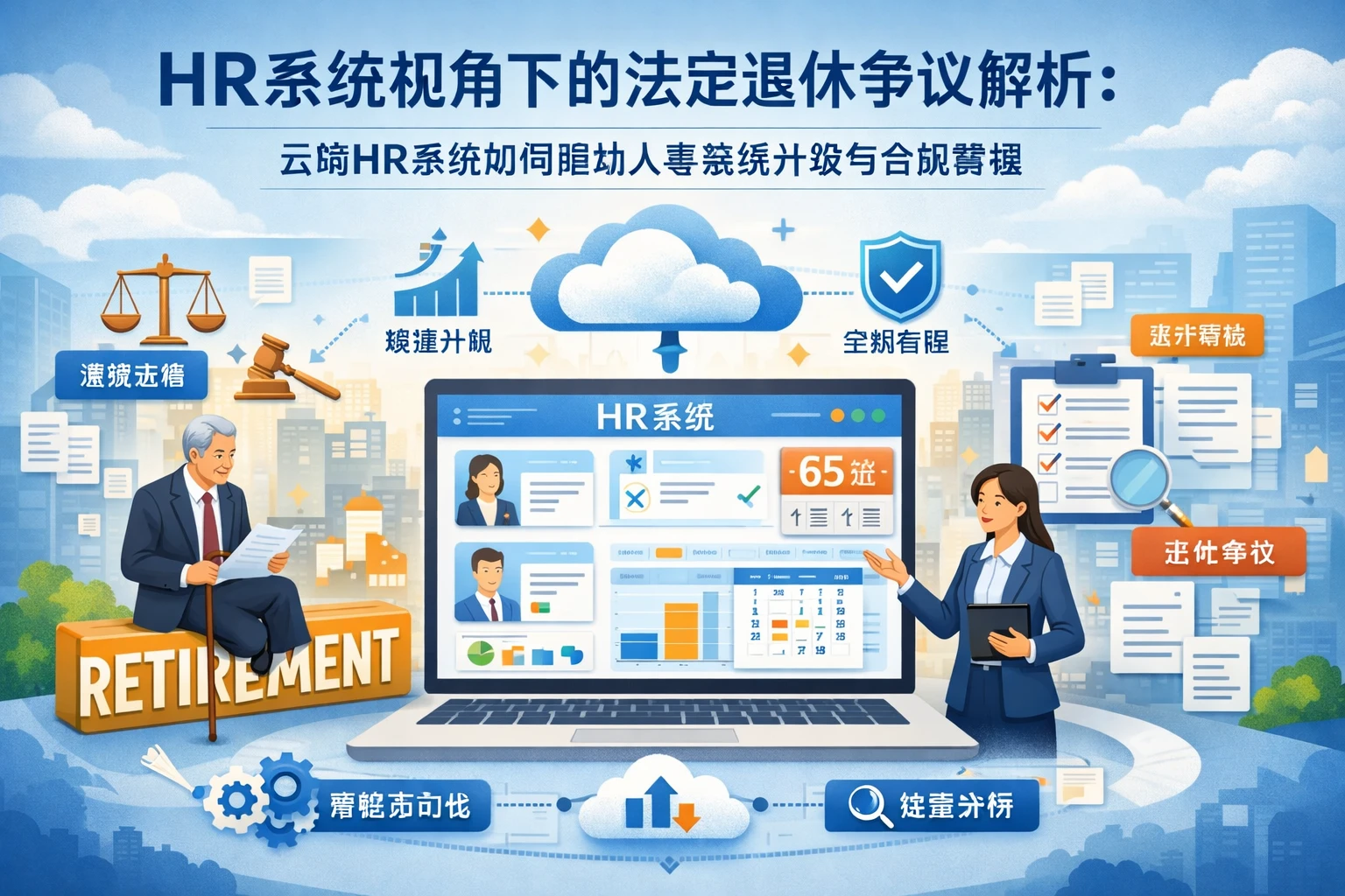 HR系统视角下的法定退休争议解析：云端HR系统如何推动人事系统升级与合规管理