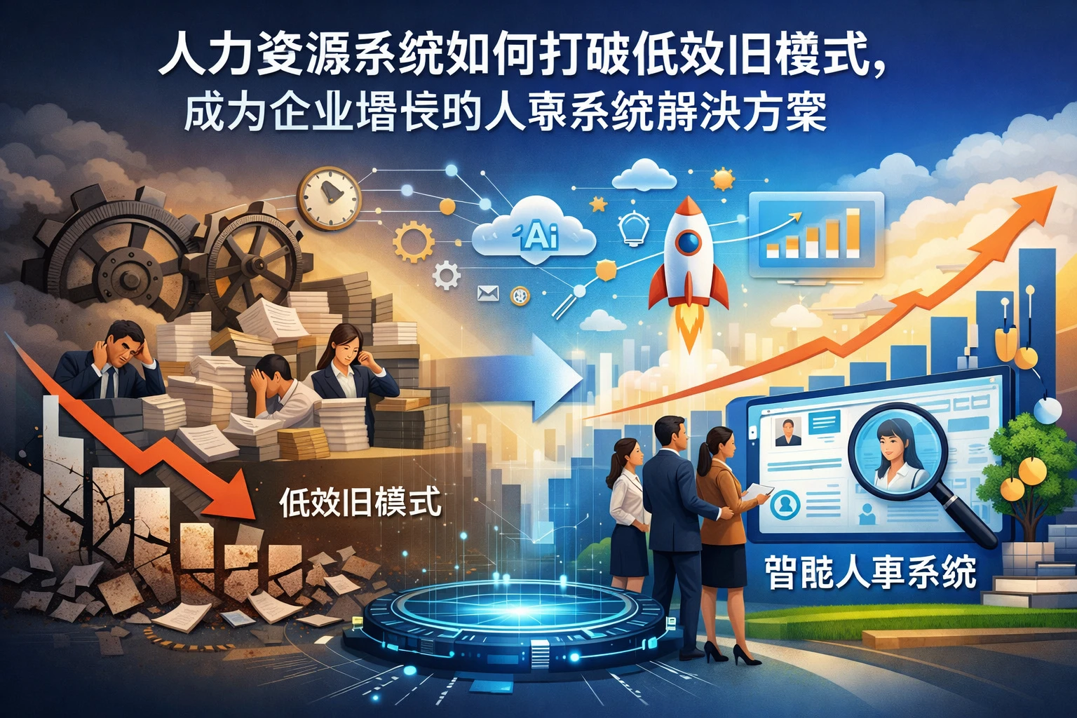 人力资源系统如何打破低效旧模式,成为企业增长的人事系统解决方案