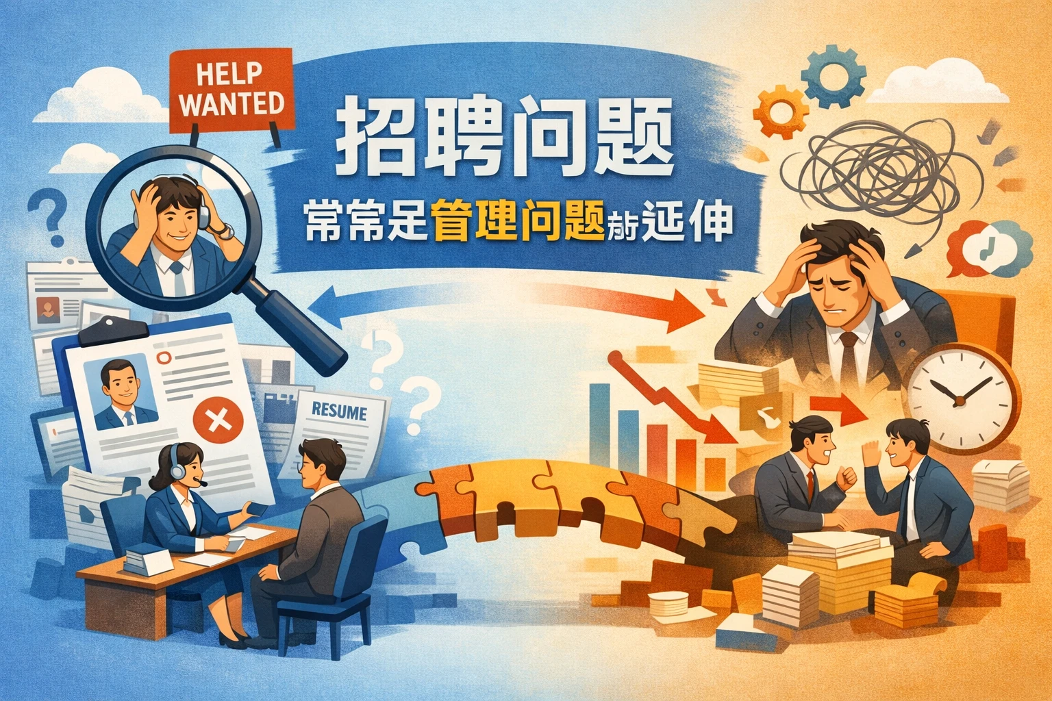 招聘问题，常常是管理问题的延伸