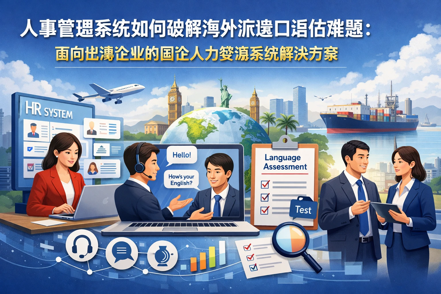 人事管理系统如何破解海外派遣口语评估难题：面向出海企业的国企人力资源系统解决方案