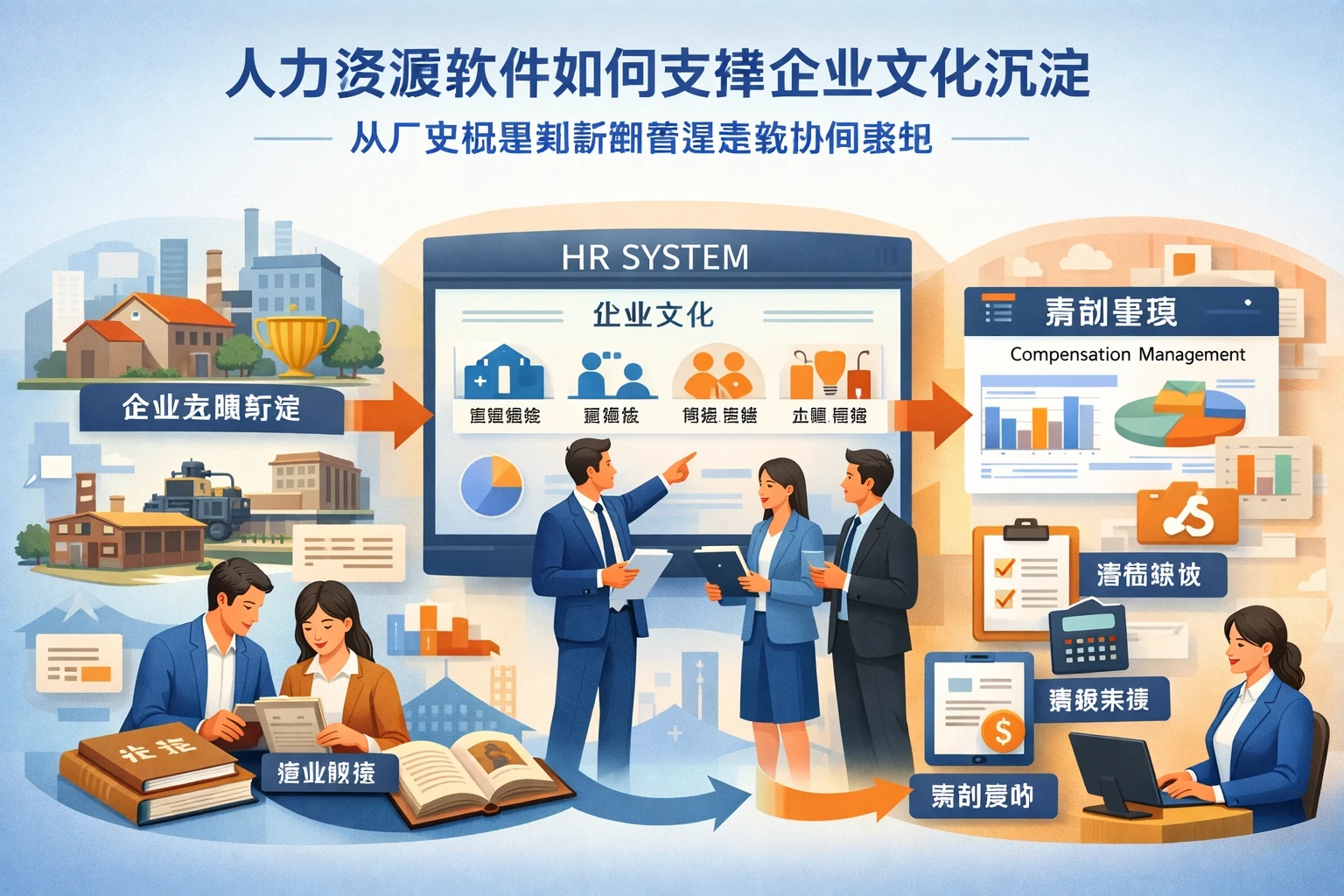 人力资源软件如何支撑企业文化沉淀:从厂史梳理到薪酬管理系统协同落地