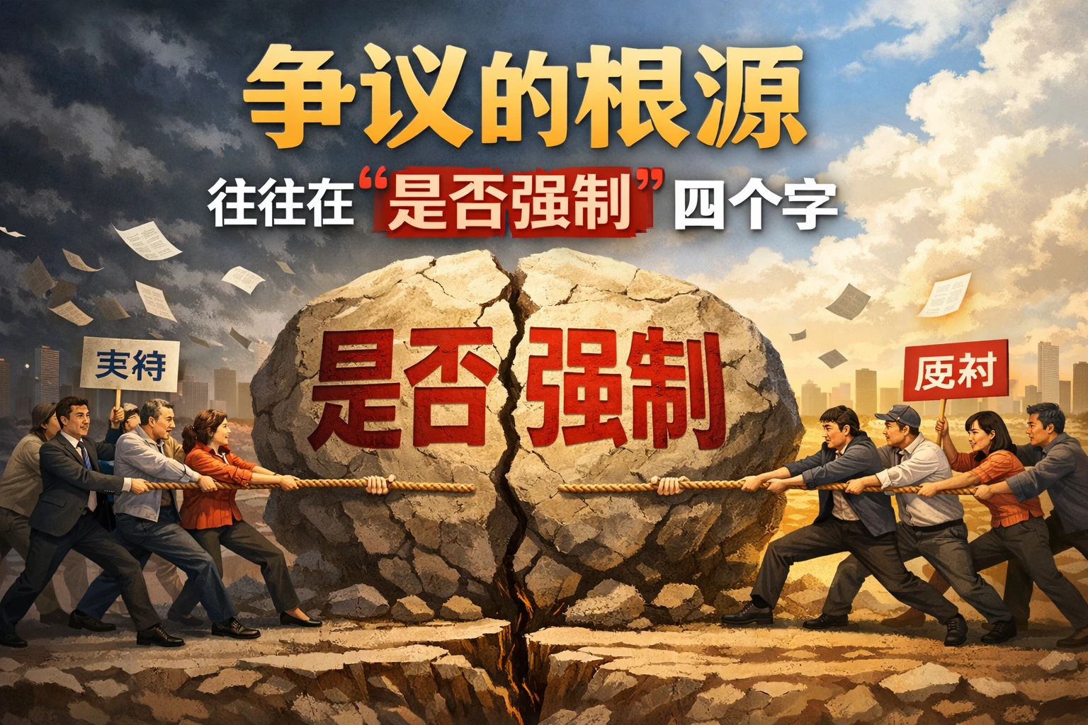 争议的根源,往往在“是否强制”四个字