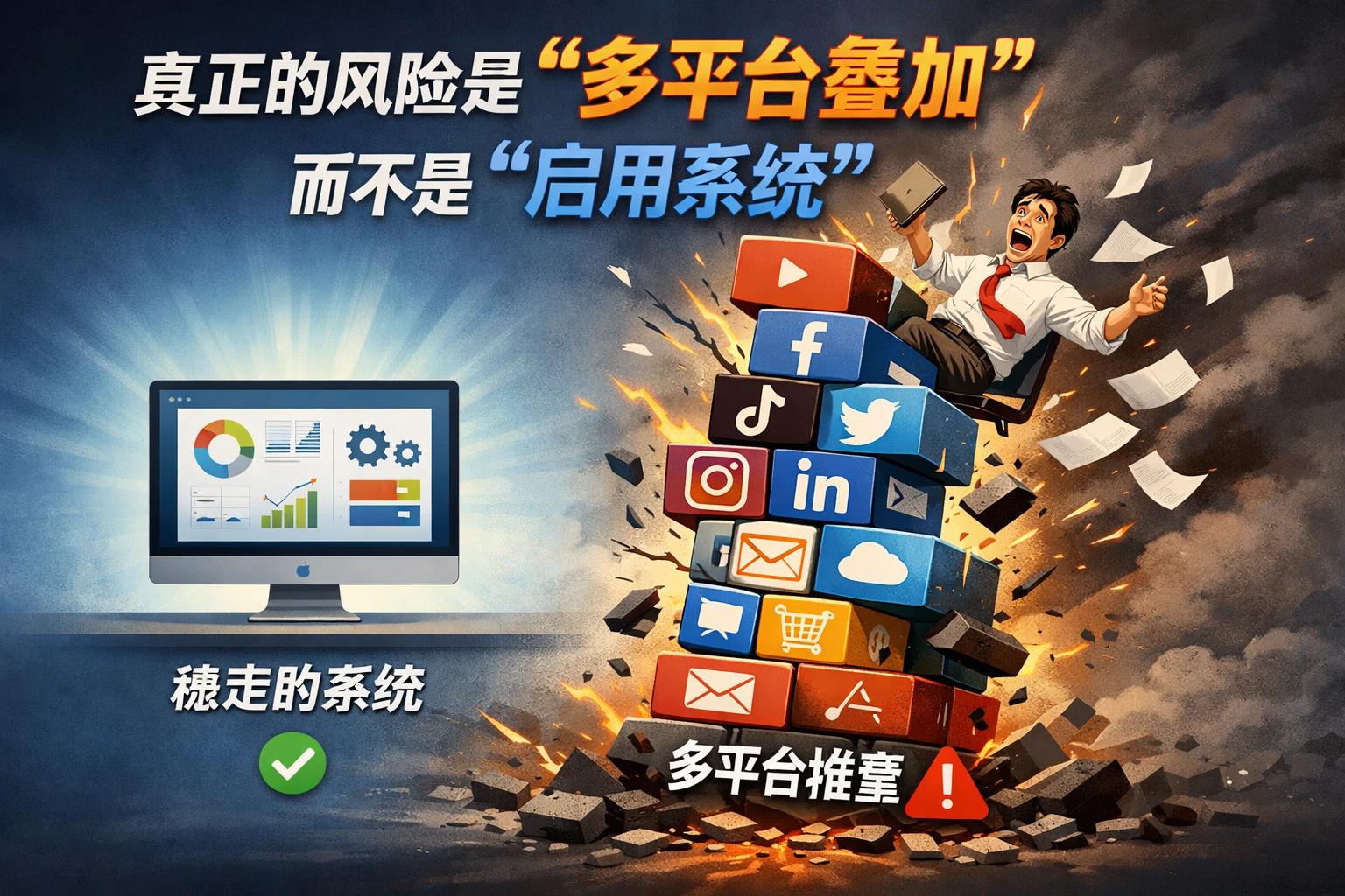 真正的风险是“多平台叠加”而不是“启用系统”