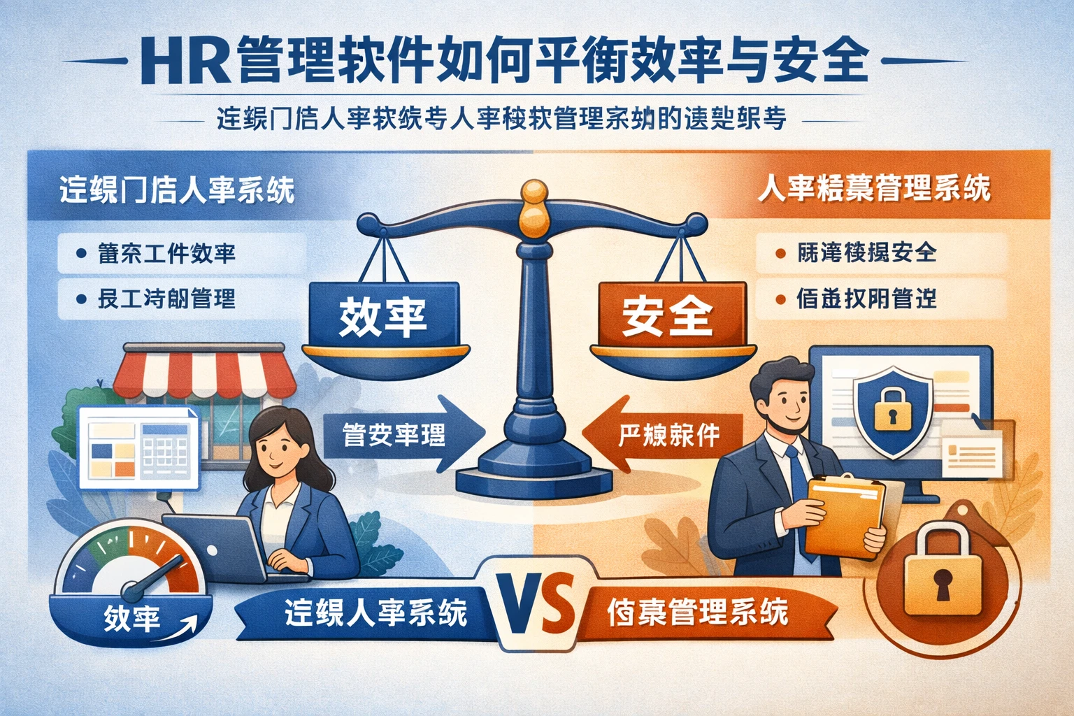 HR管理软件如何平衡效率与安全：连锁门店人事系统与人事档案管理系统的选型思考