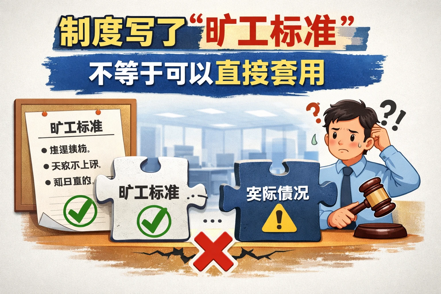 制度写了“旷工标准”,不等于可以直接套用