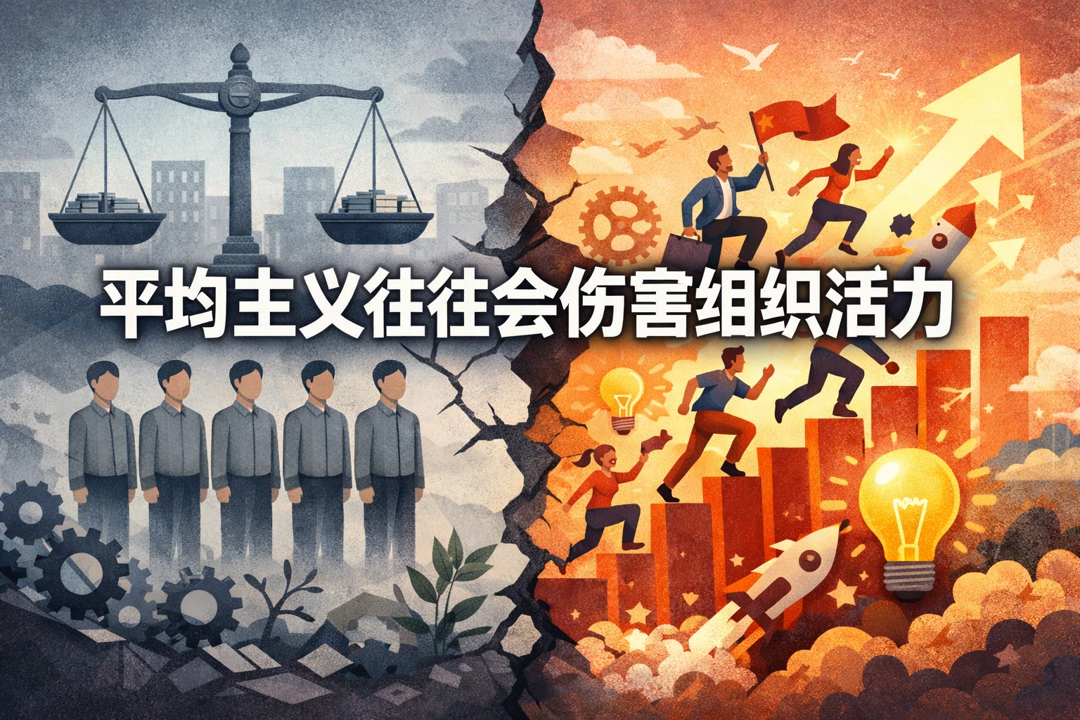 平均主义往往会伤害组织活力