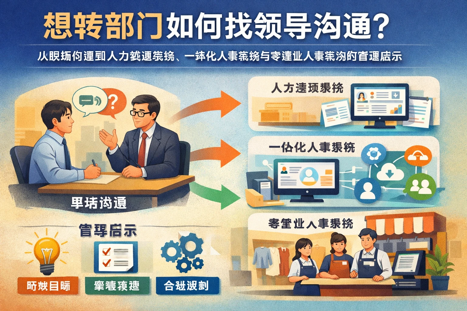 想转部门如何找领导沟通?从职场沟通到人力资源系统、一体化人事系统与零售业人事系统的管理启示