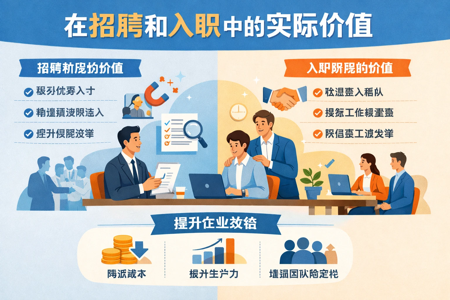 在招聘和入职中的实际价值