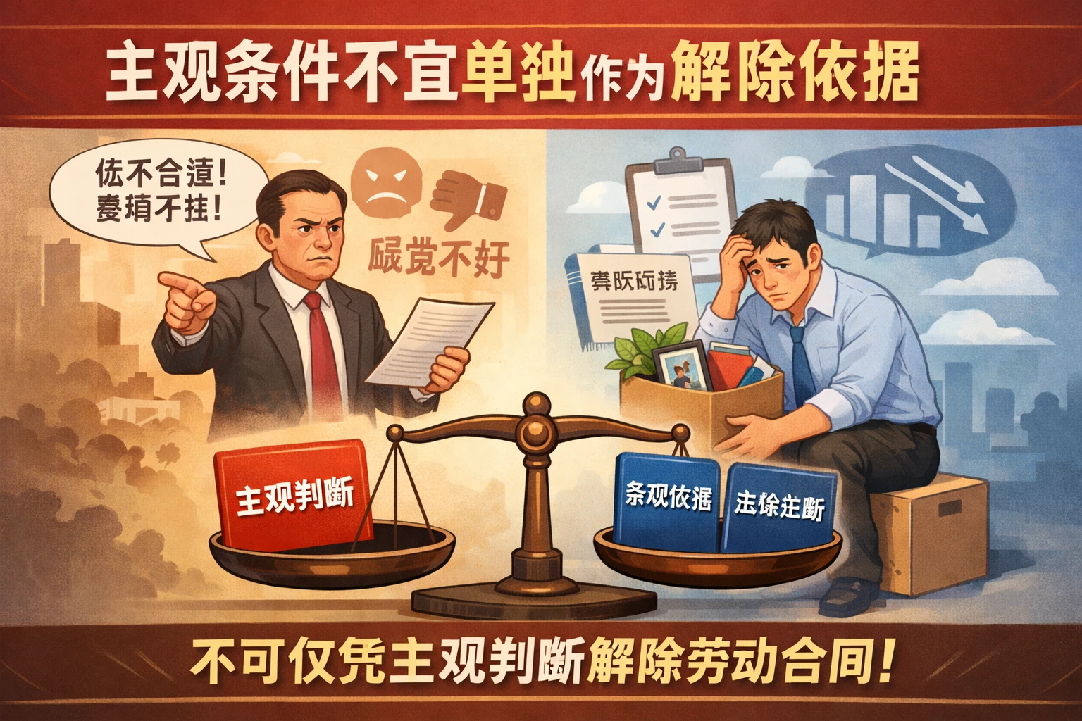 主观条件不宜单独作为解除依据