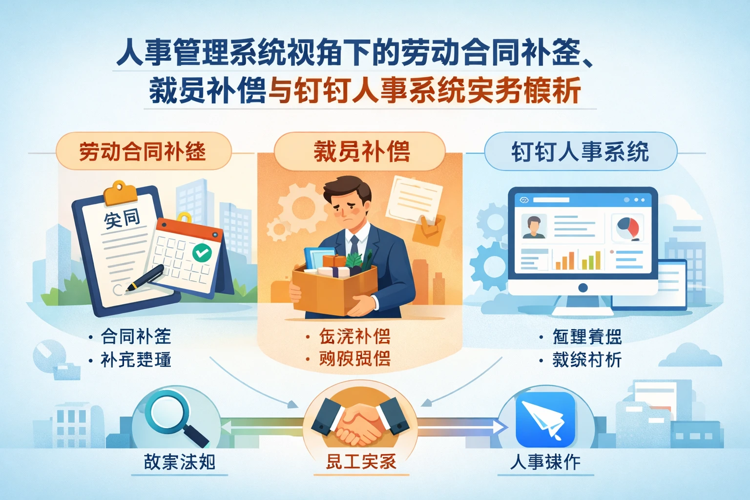 人事管理系统视角下的劳动合同补签、裁员补偿与钉钉人事系统实务解析
