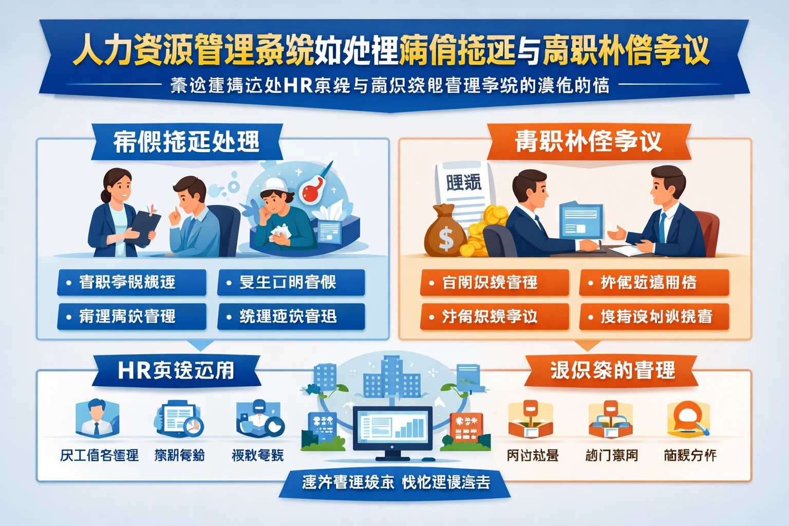 人力资源管理系统如何处理病假拖延与离职补偿争议:兼谈连锁企业HR系统与组织架构管理系统的落地价值