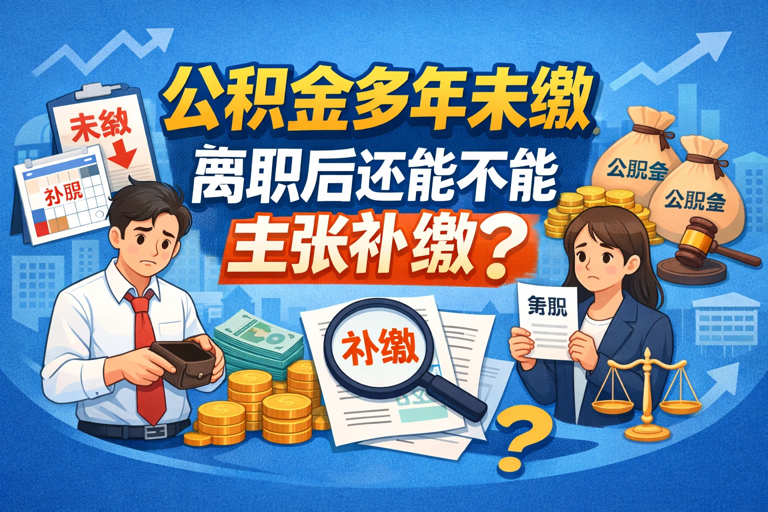 公积金多年未缴,离职后还能不能主张补缴