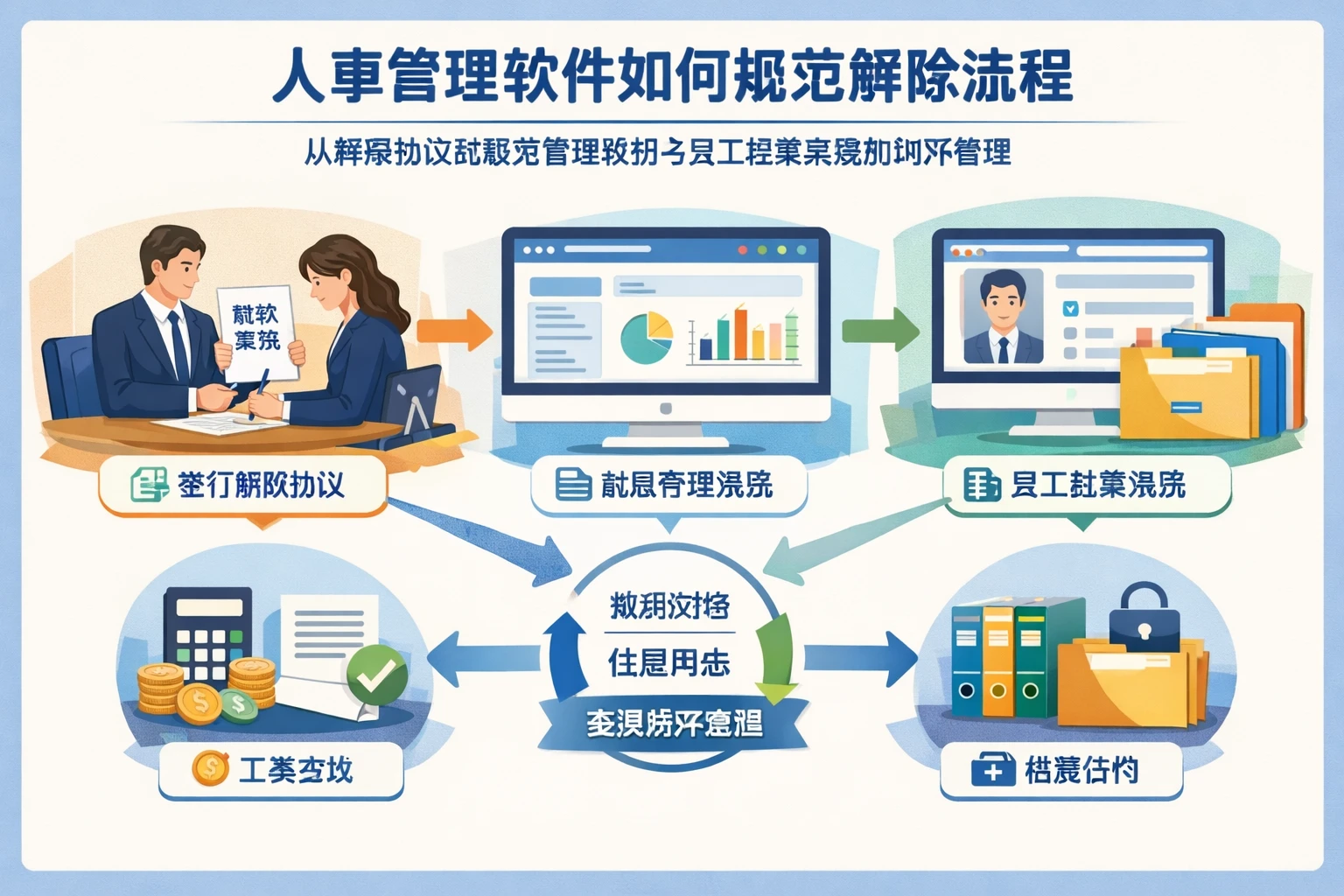 人事管理软件如何规范解除流程:从解除协议到薪资管理系统与员工档案系统的闭环管理