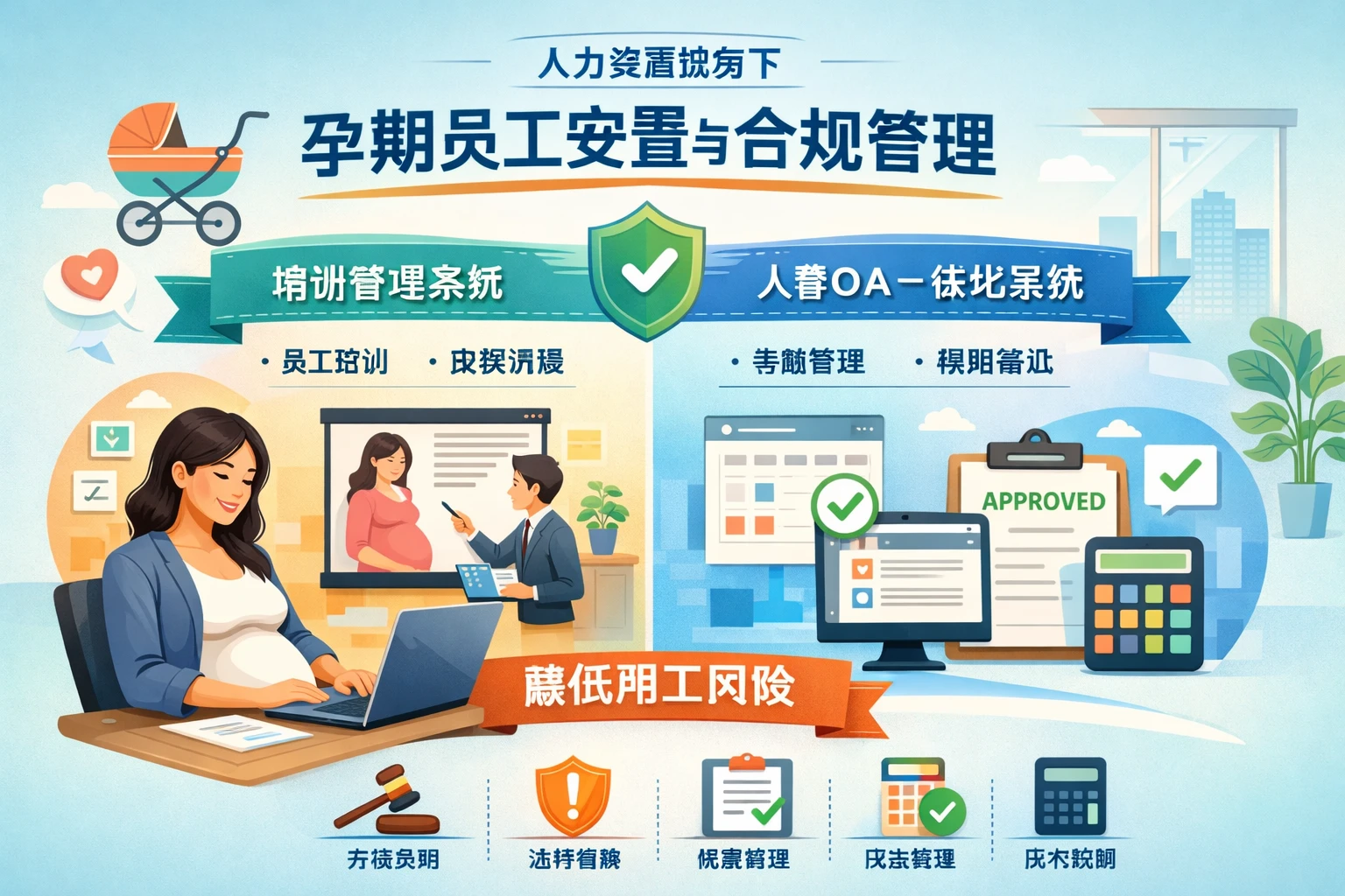 人力资源软件视角下的孕期员工安置与合规管理:培训管理系统、人事OA一体化系统如何降低用工风险