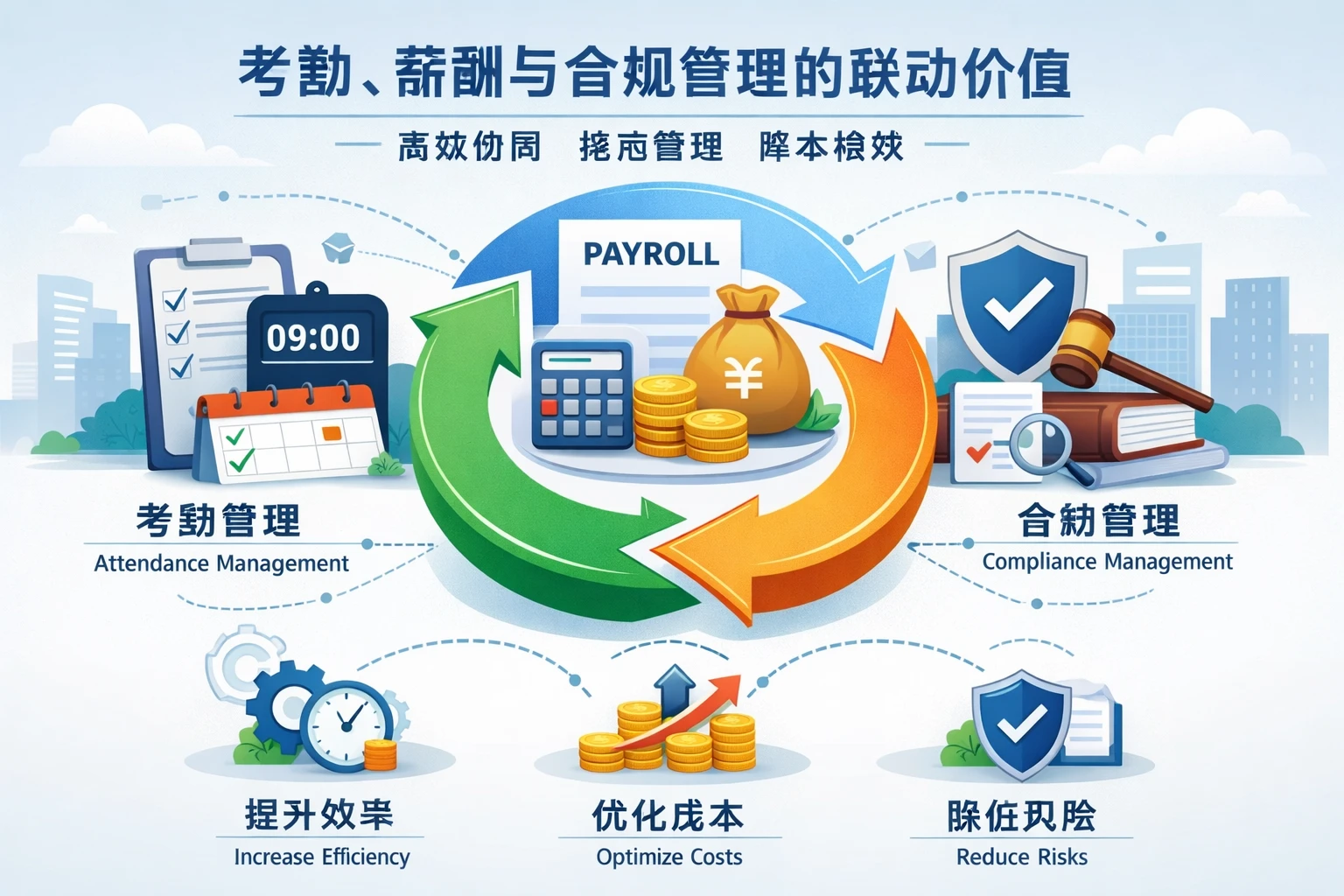 考勤、薪酬与合规管理的联动价值