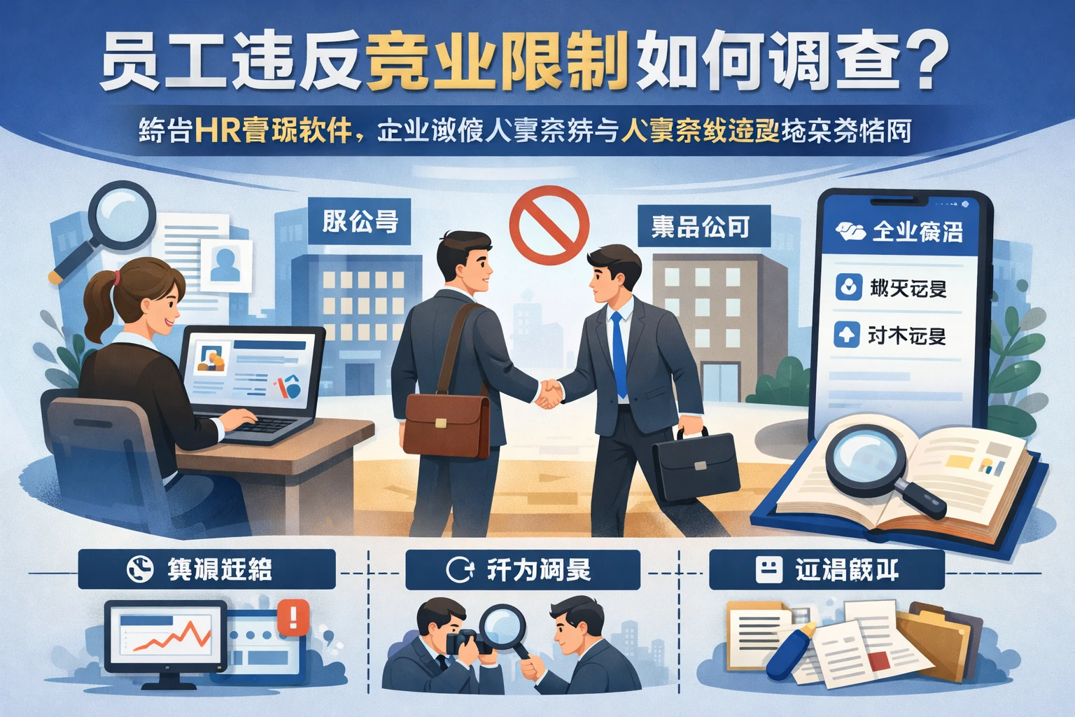 员工违反竞业限制如何调查？结合HR管理软件、企业微信人事系统与人事系统选型的实务指南