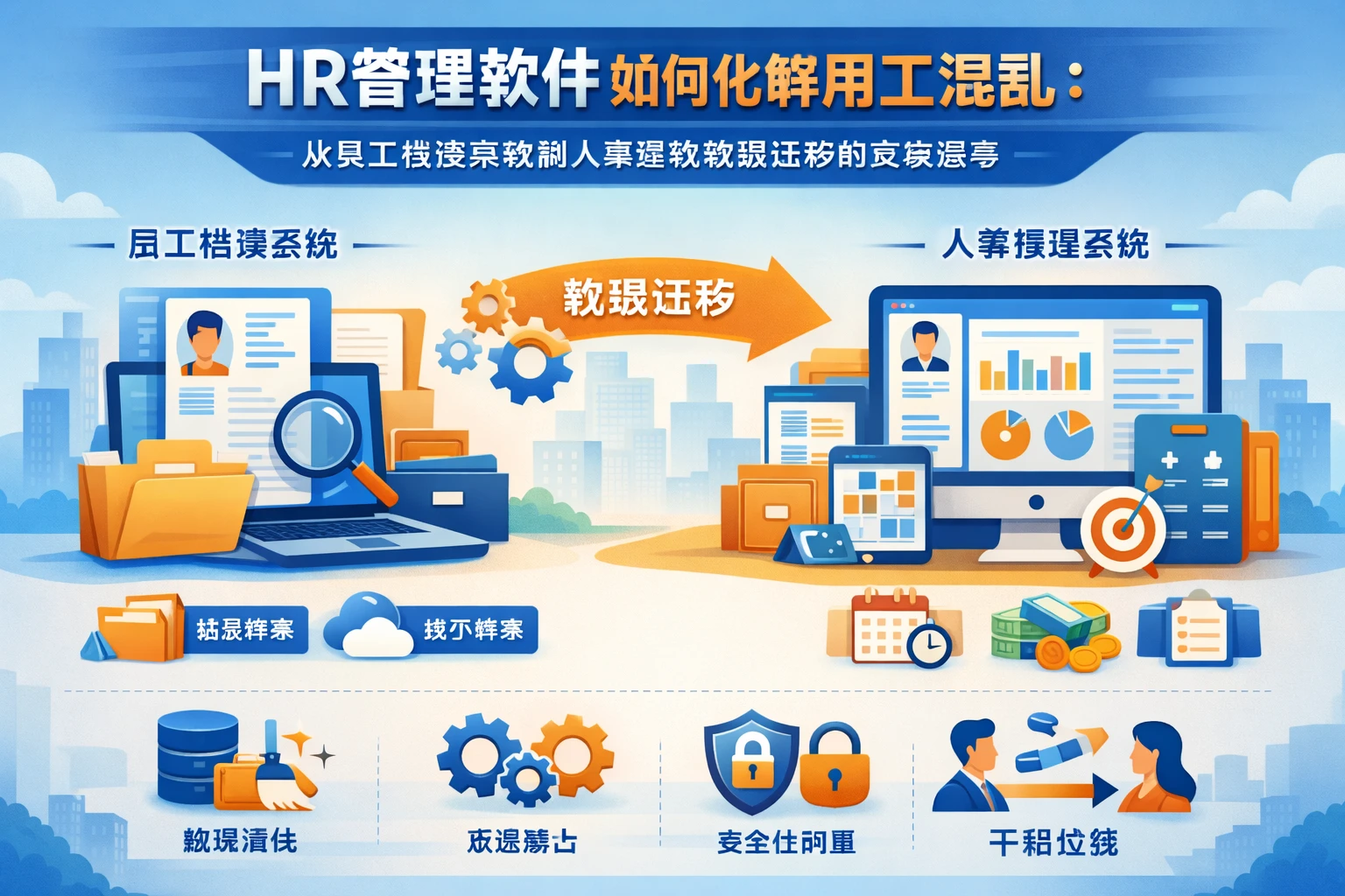 HR管理软件如何化解用工混乱：从员工档案系统到人事系统数据迁移的实务思考