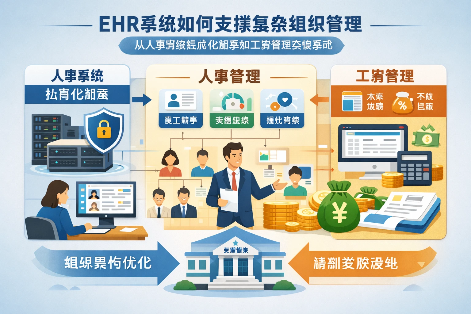 ehr系统如何支撑复杂组织管理:从人事系统私有化部署到工资管理系统落地