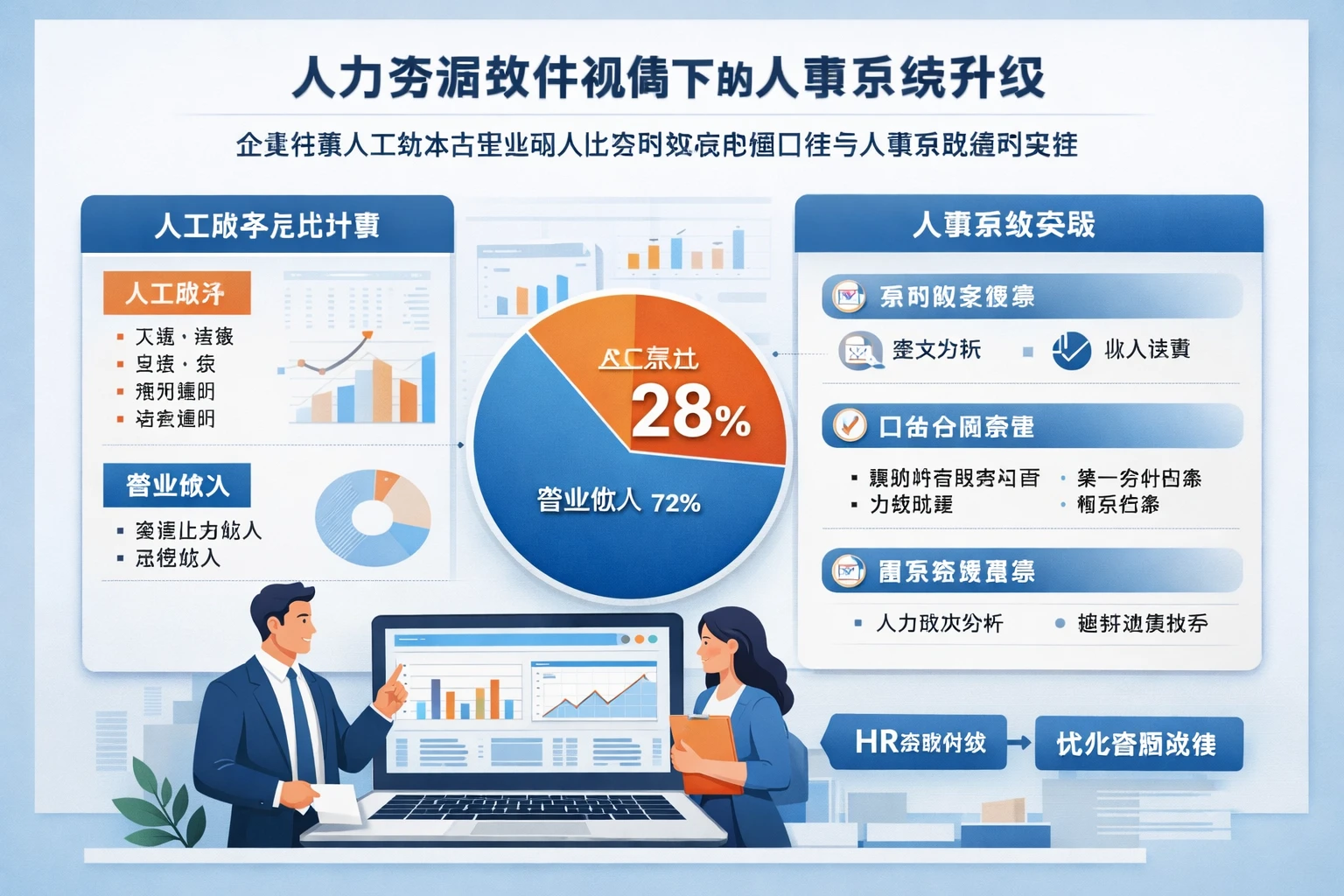 人力资源软件视角下的人事系统升级：企业计算人工成本占营业收入比例时如何把握口径与人事系统案例实践