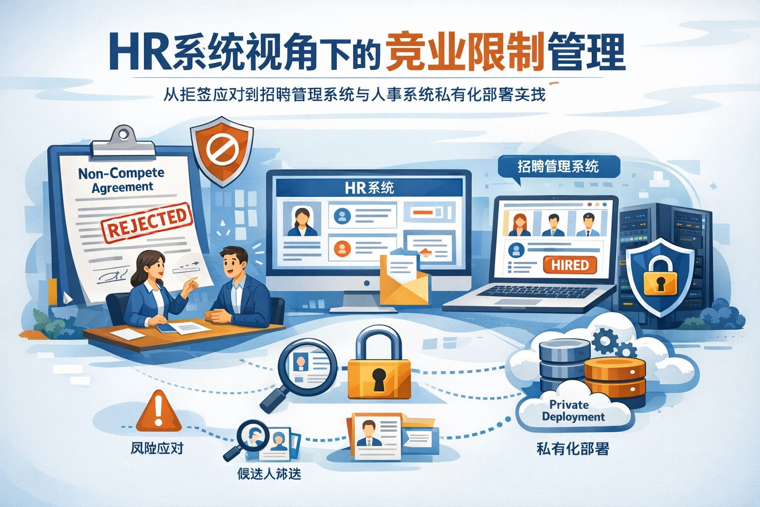 HR系统视角下的竞业限制管理：从拒签应对到招聘管理系统与人事系统私有化部署实践
