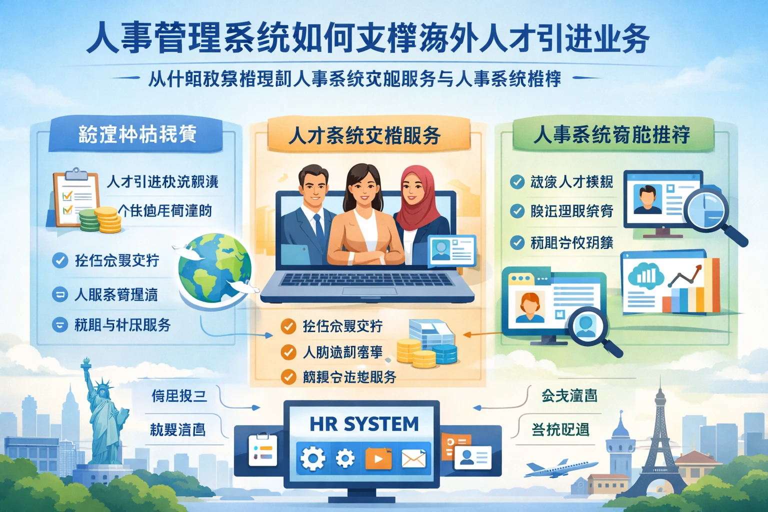 人事管理系统如何支撑海外人才引进业务:从补贴政策梳理到人事系统实施服务与人事系统推荐