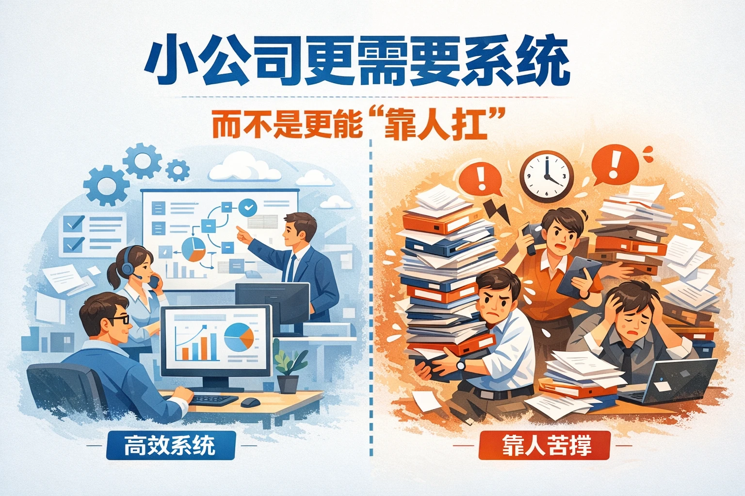 小公司更需要系统，而不是更能“靠人扛”