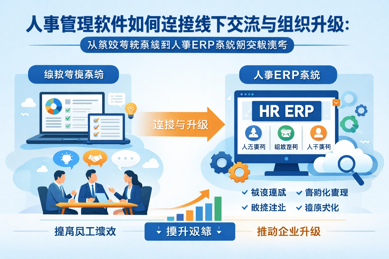 人事管理软件如何连接线下交流与组织升级：从绩效考核系统到人事ERP系统的实践思考