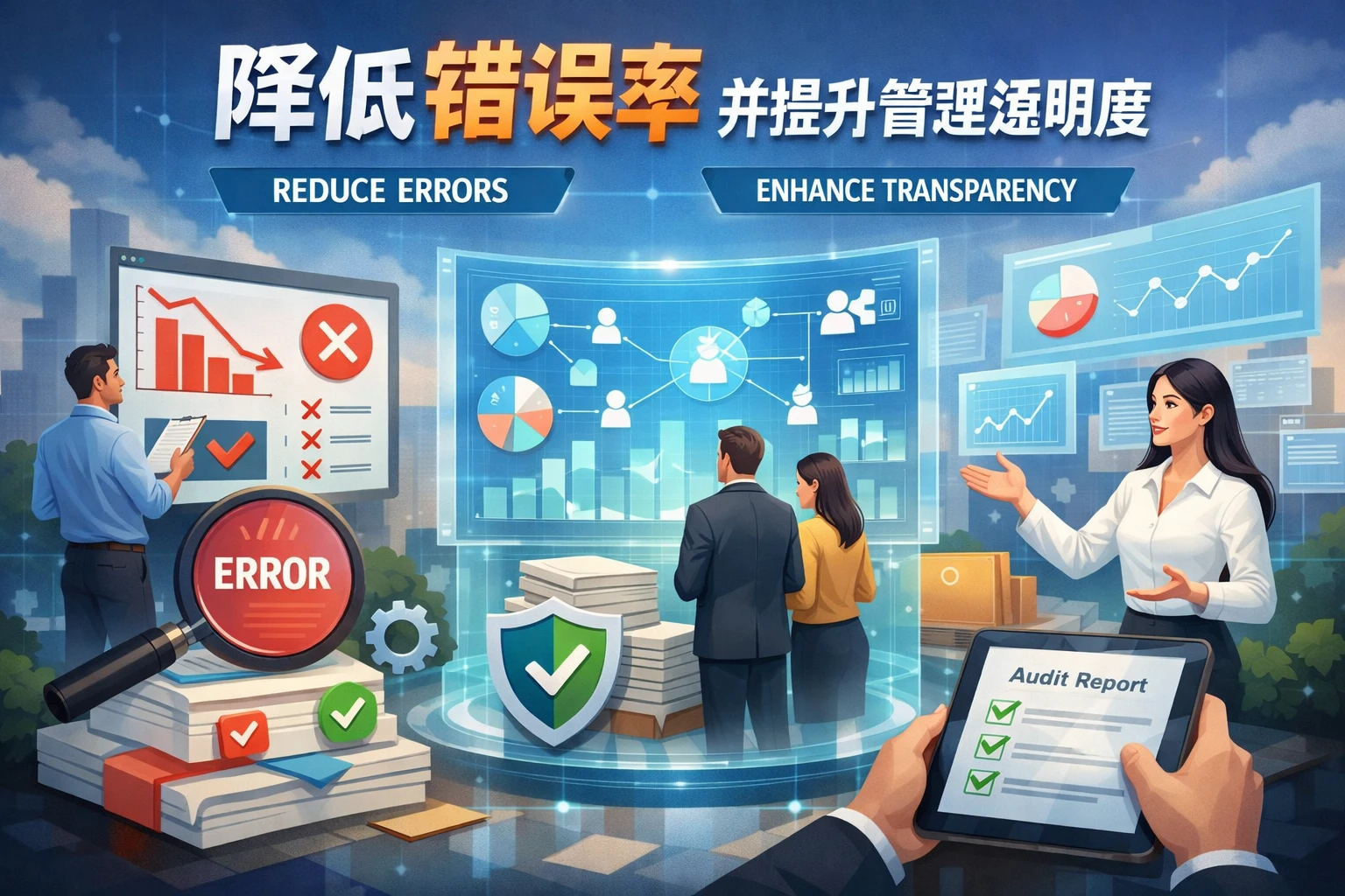 降低错误率并提升管理透明度