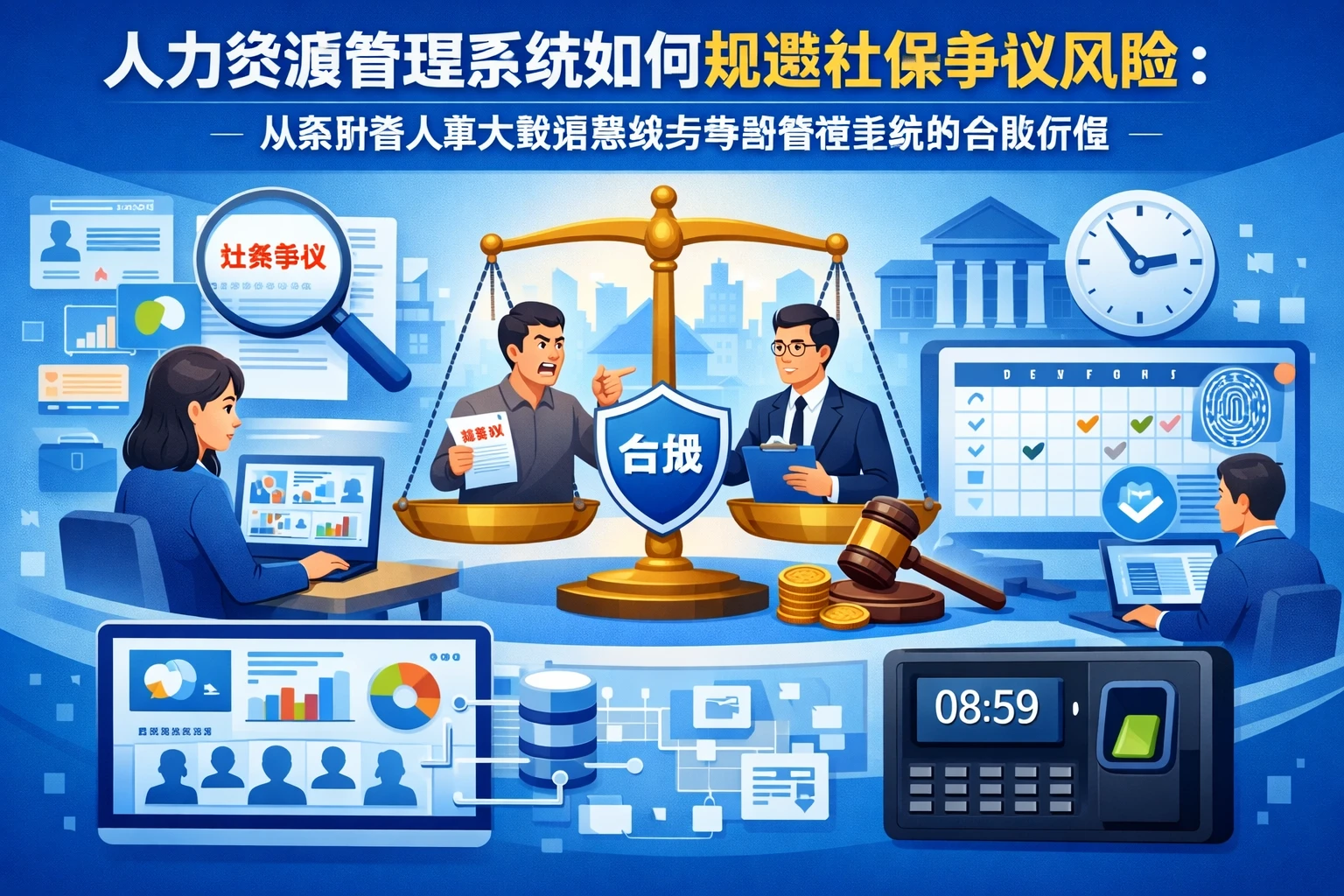 人力资源管理系统如何规避社保争议风险：从案例看人事大数据系统与考勤管理系统的合规价值